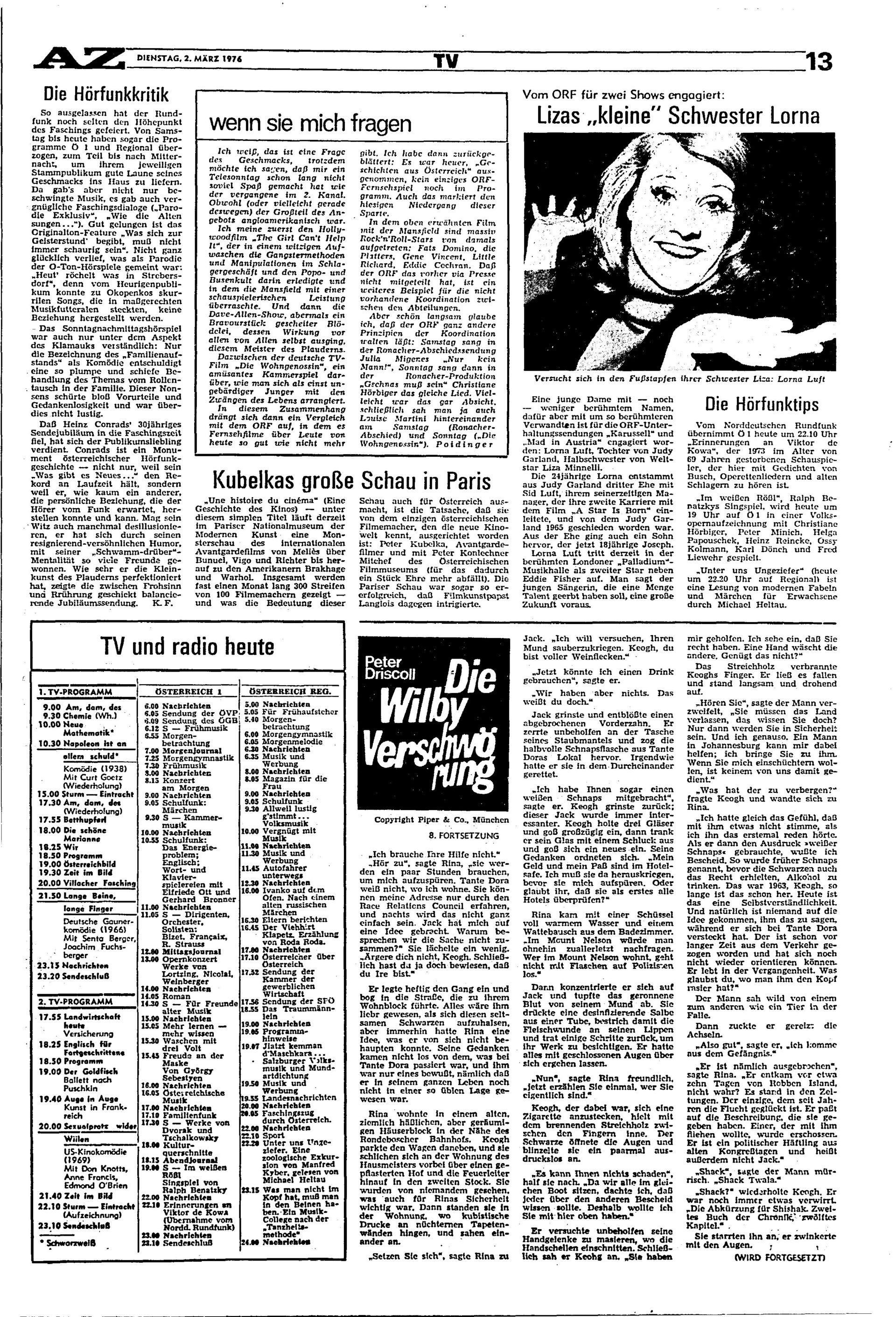 Ausgabe Di. 02.03.1976, Seite 13