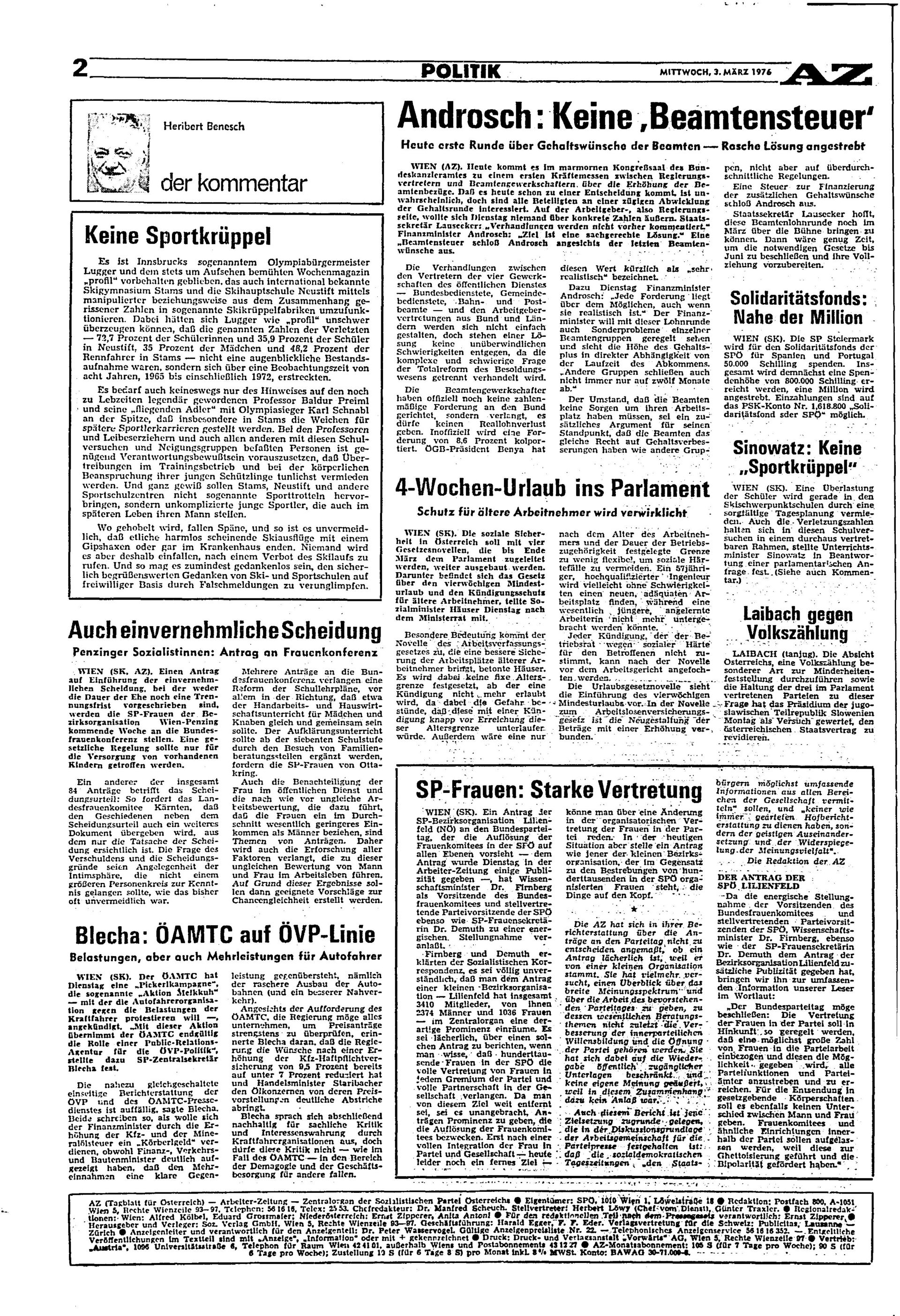 Ausgabe Mi. 03.03.1976, Seite 2