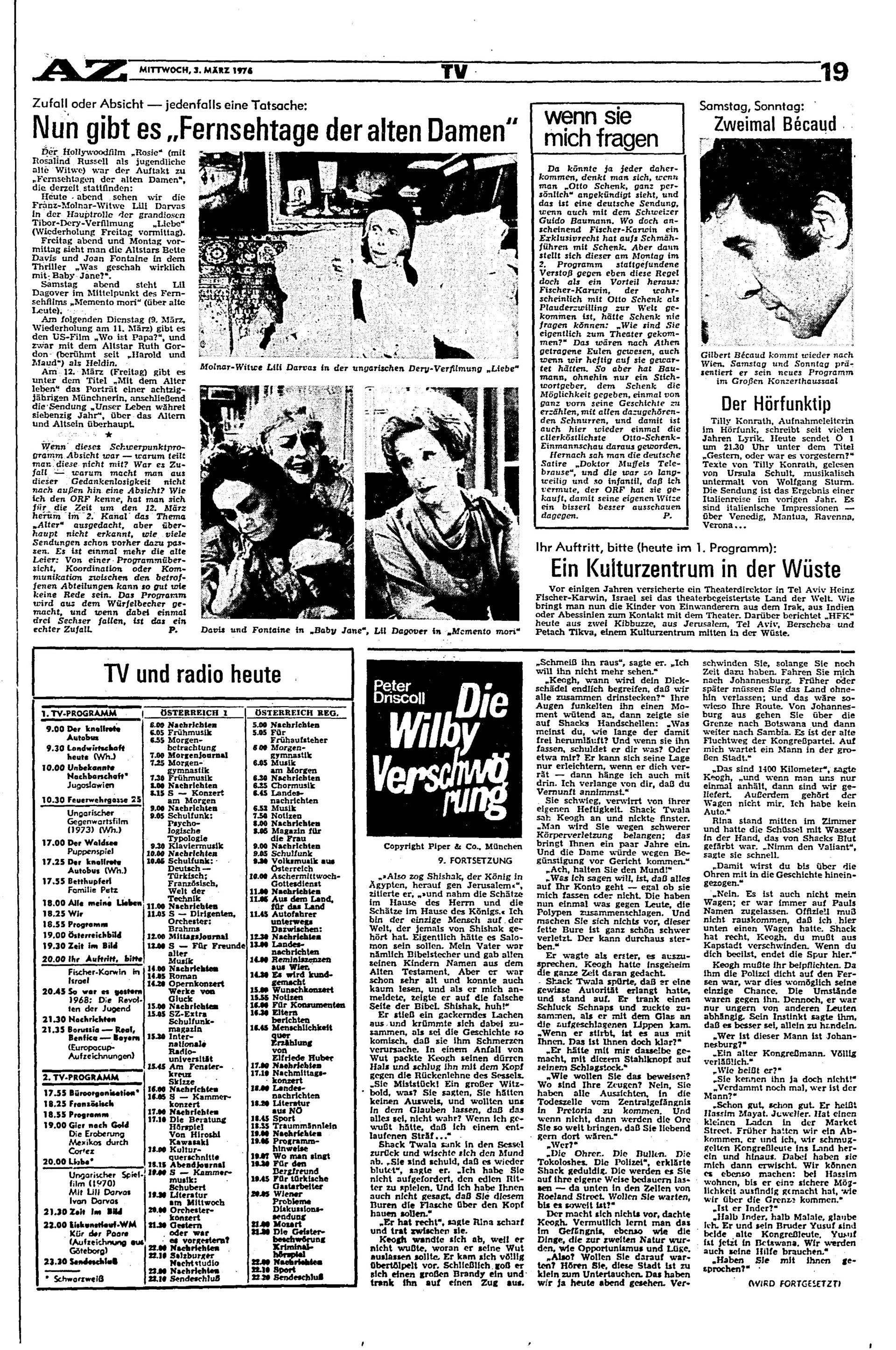 Ausgabe Mi. 03.03.1976, Seite 19