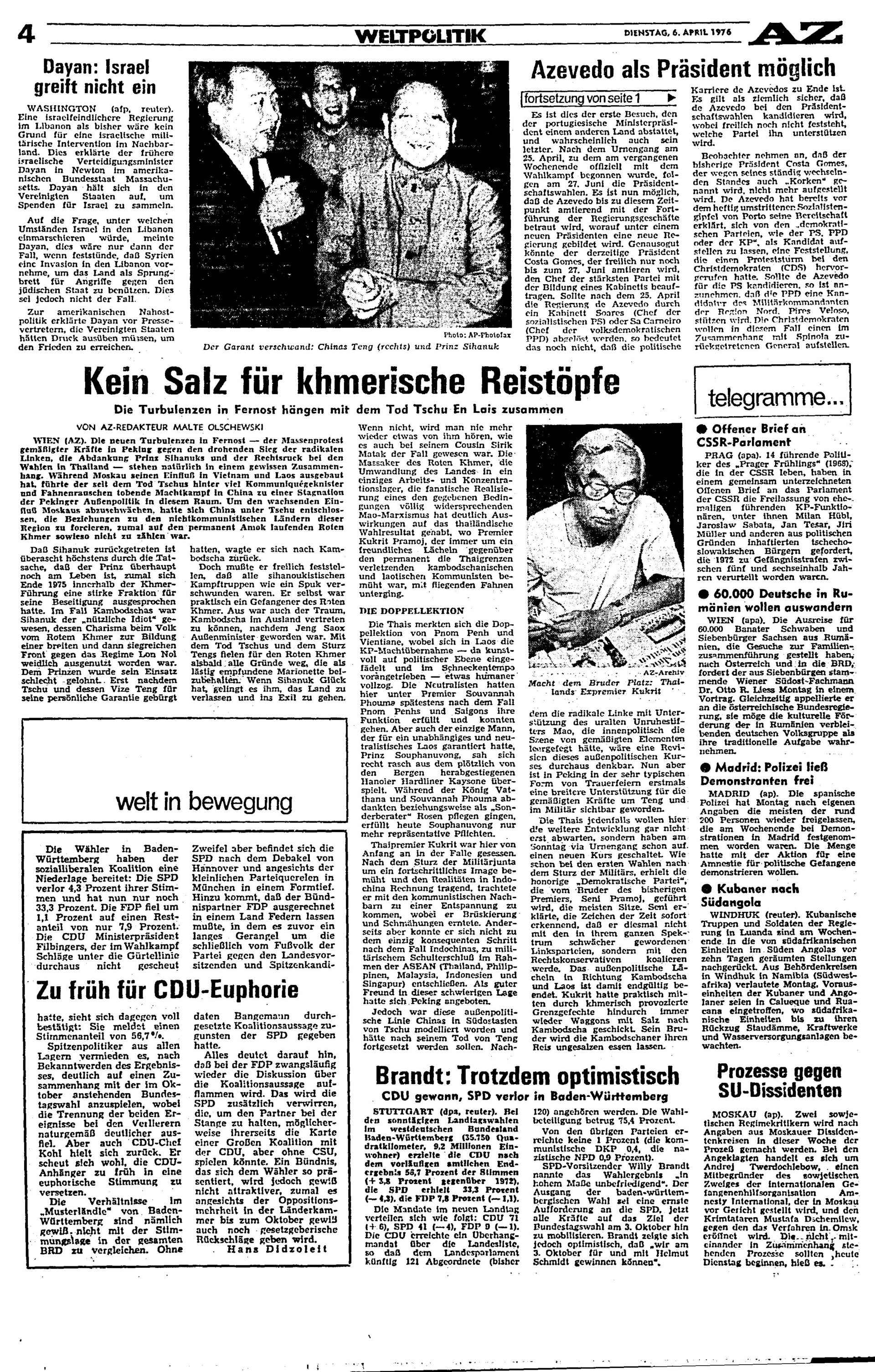 Ausgabe Di. 06.04.1976, Seite 4
