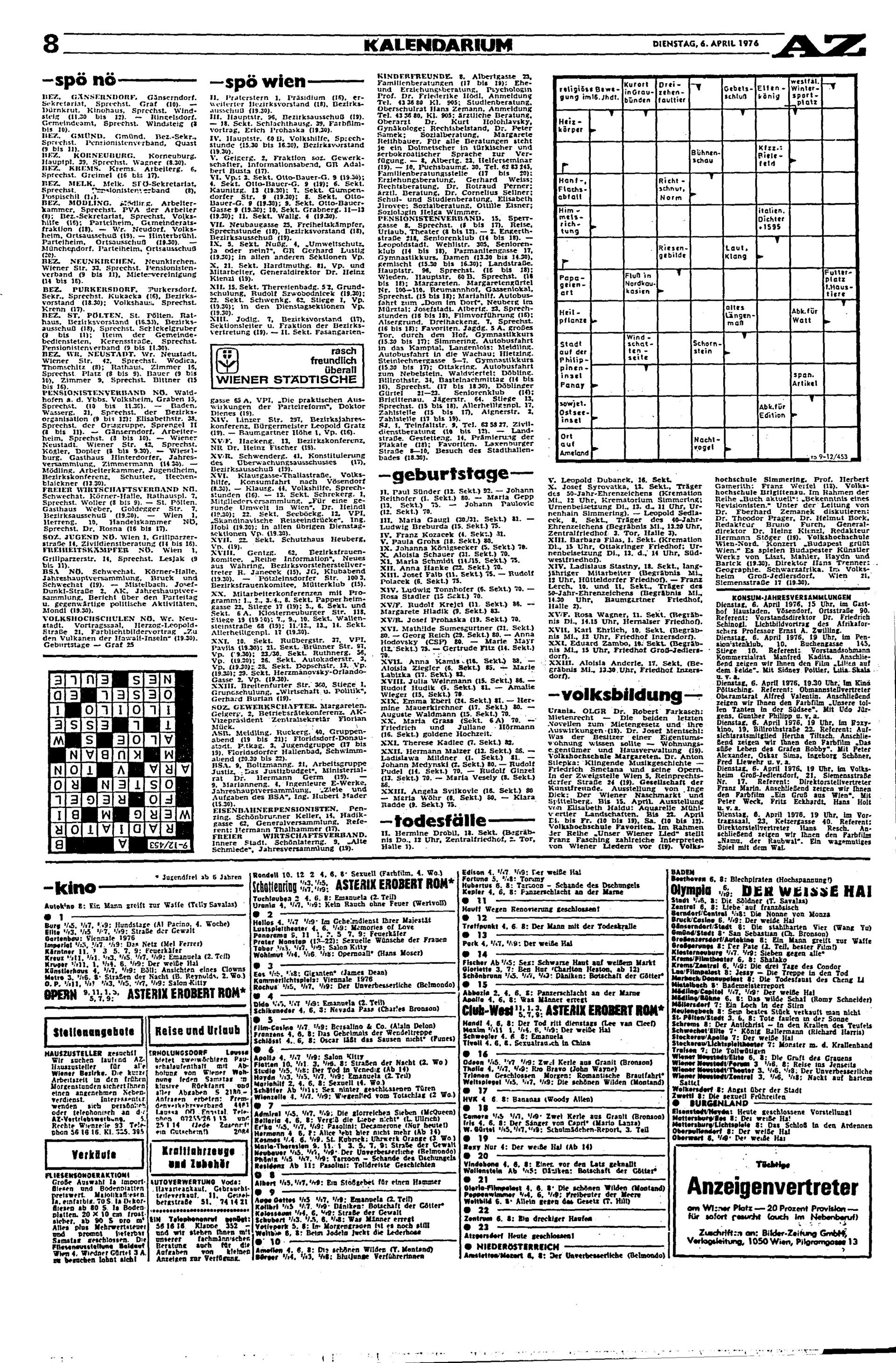 Ausgabe Di. 06.04.1976, Seite 8