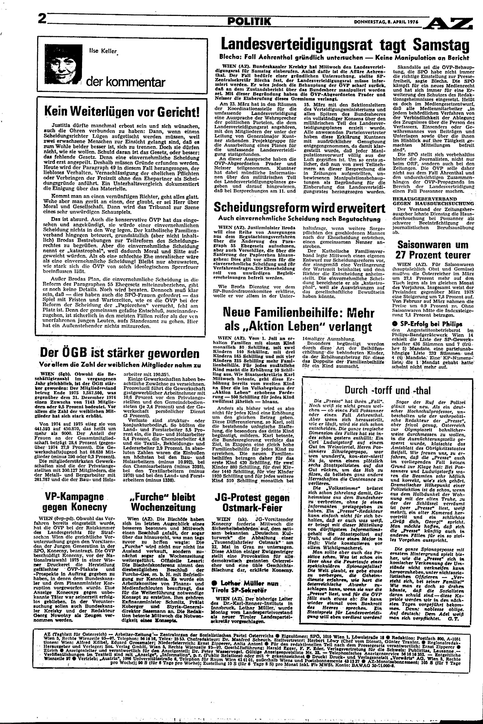 Ausgabe Do. 08.04.1976, Seite 2