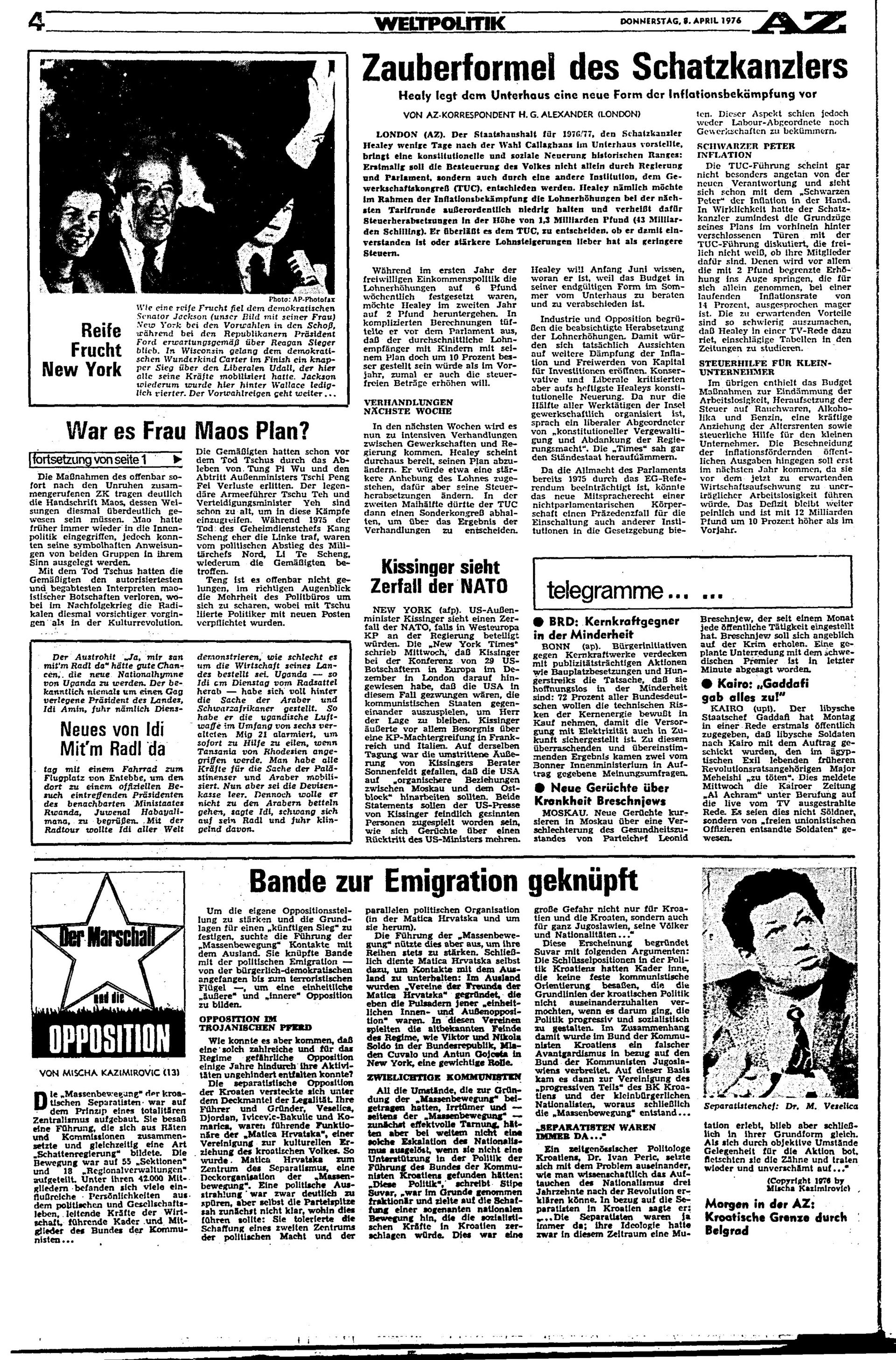 Ausgabe Do. 08.04.1976, Seite 4