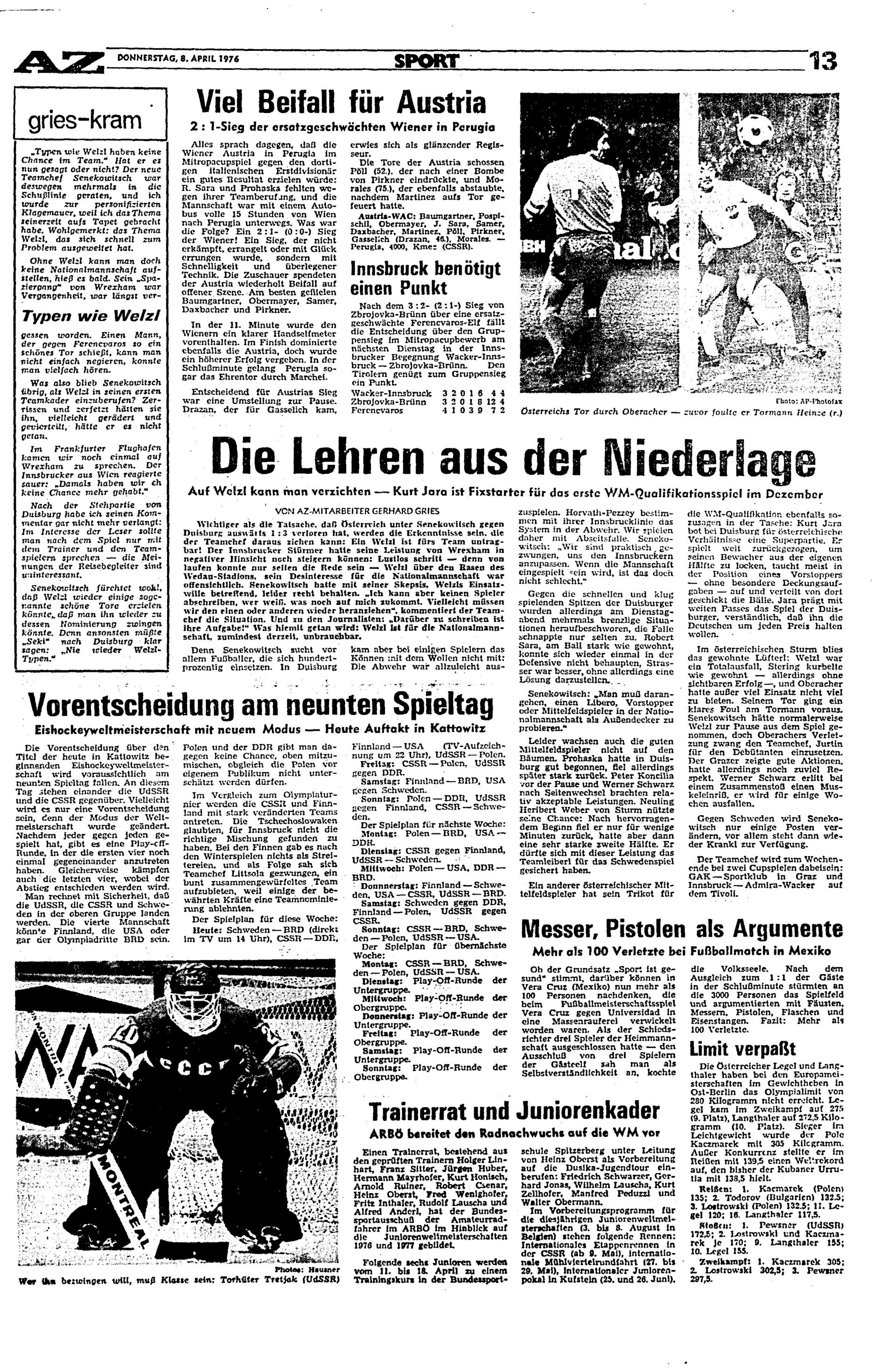 Ausgabe Do. 08.04.1976, Seite 13