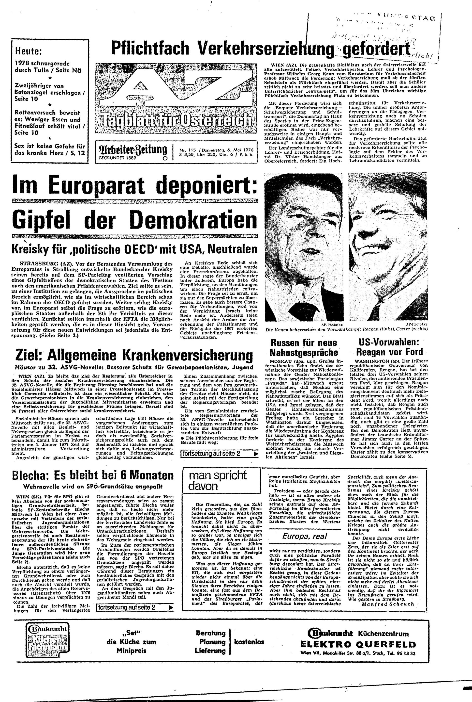 Ausgabe Do. 06.05.1976, Seite 1