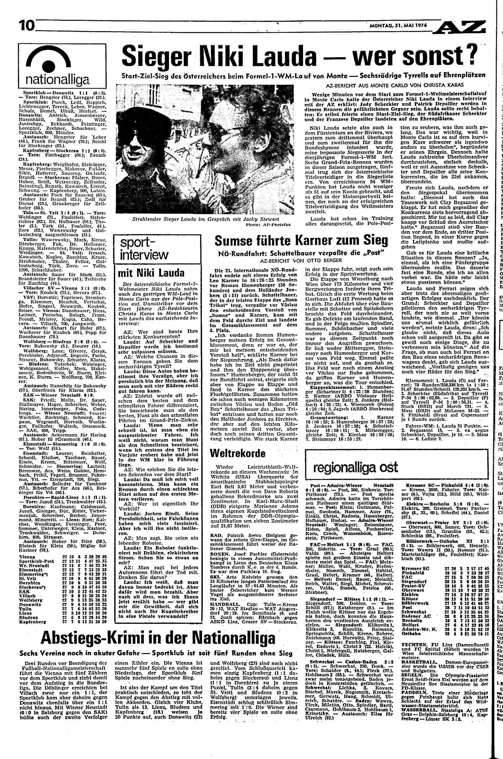 Ausgabe Mo. 31.05.1976, Seite 10