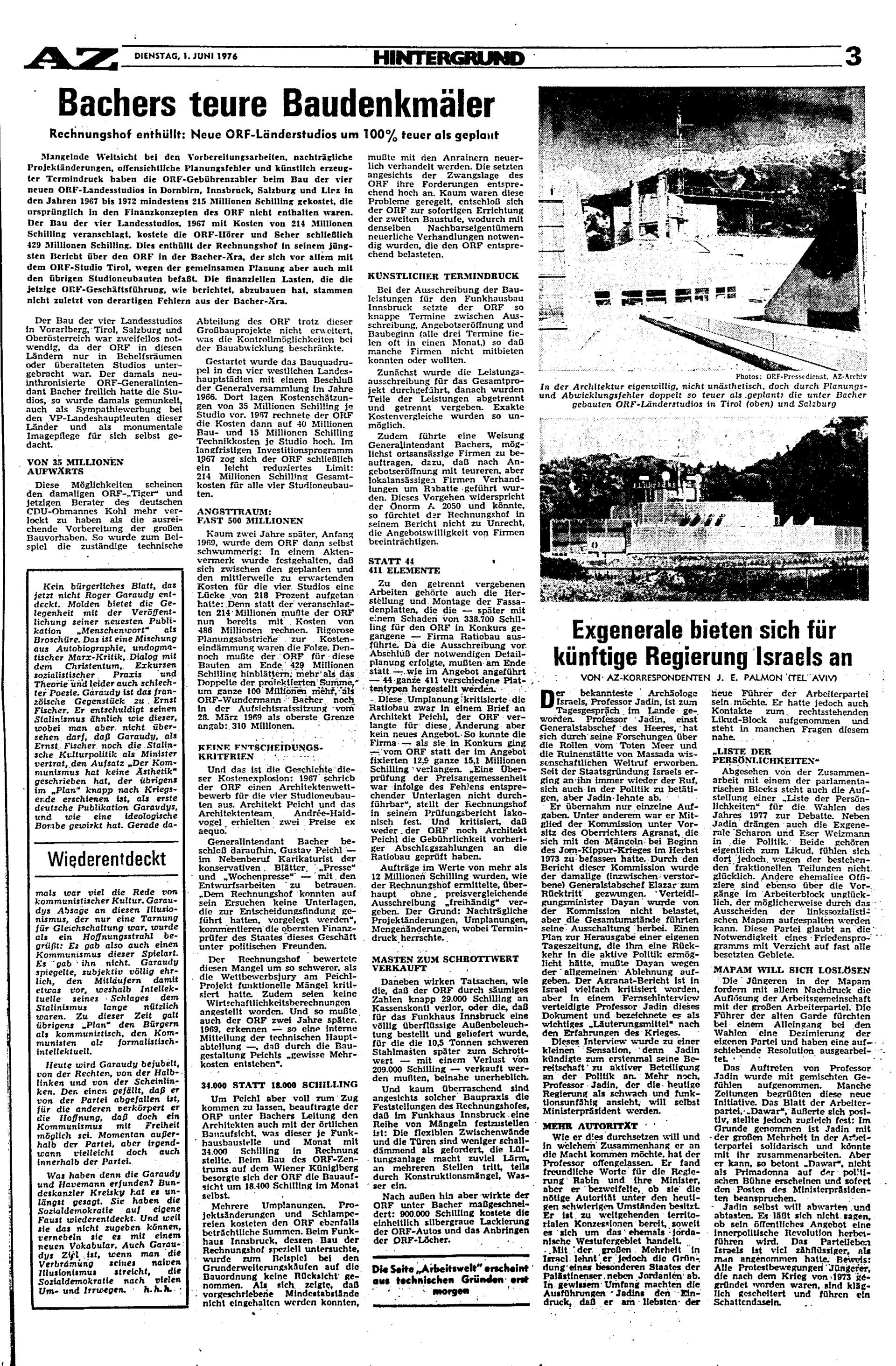 Ausgabe Di. 01.06.1976, Seite 3