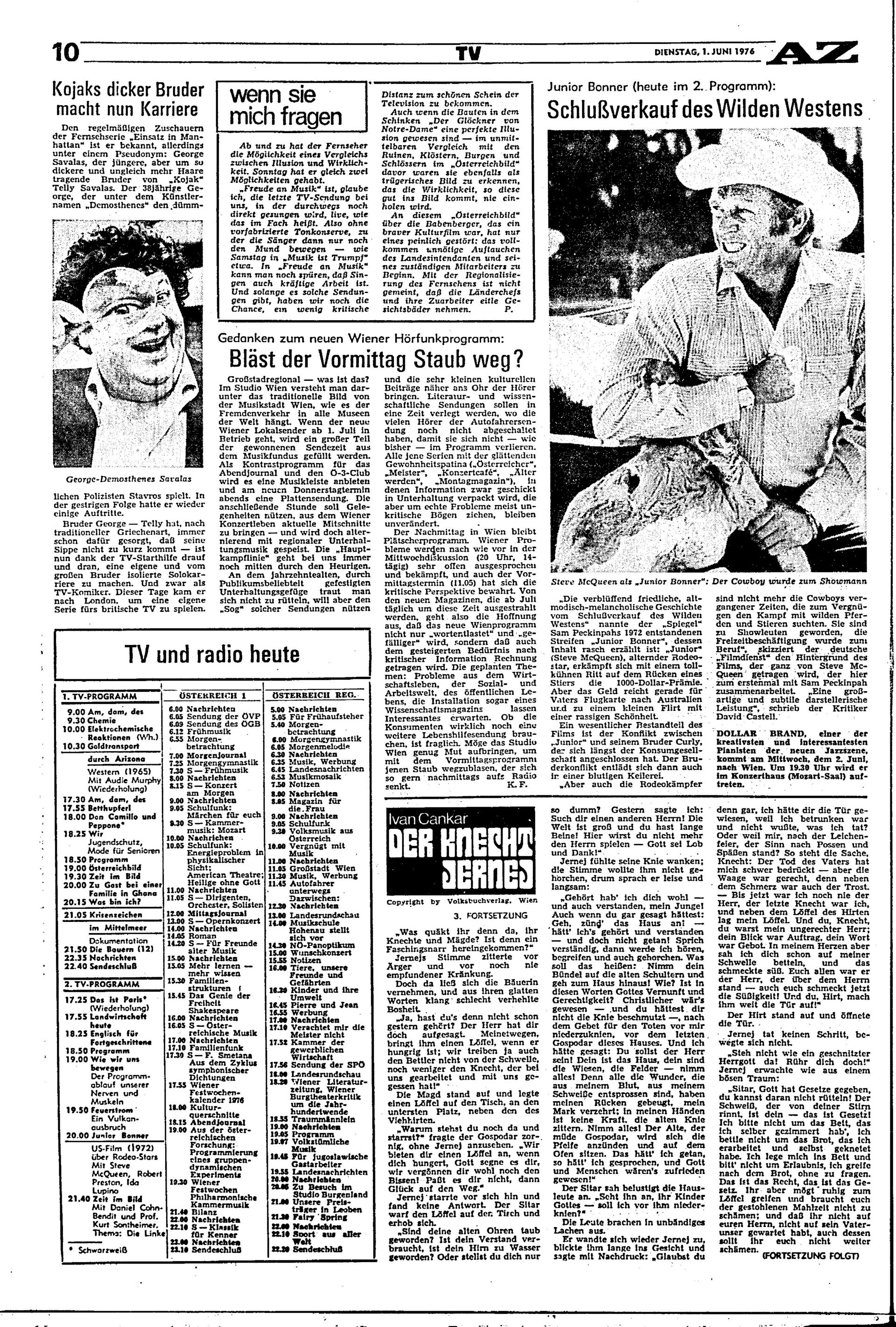 Ausgabe Di. 01.06.1976, Seite 10