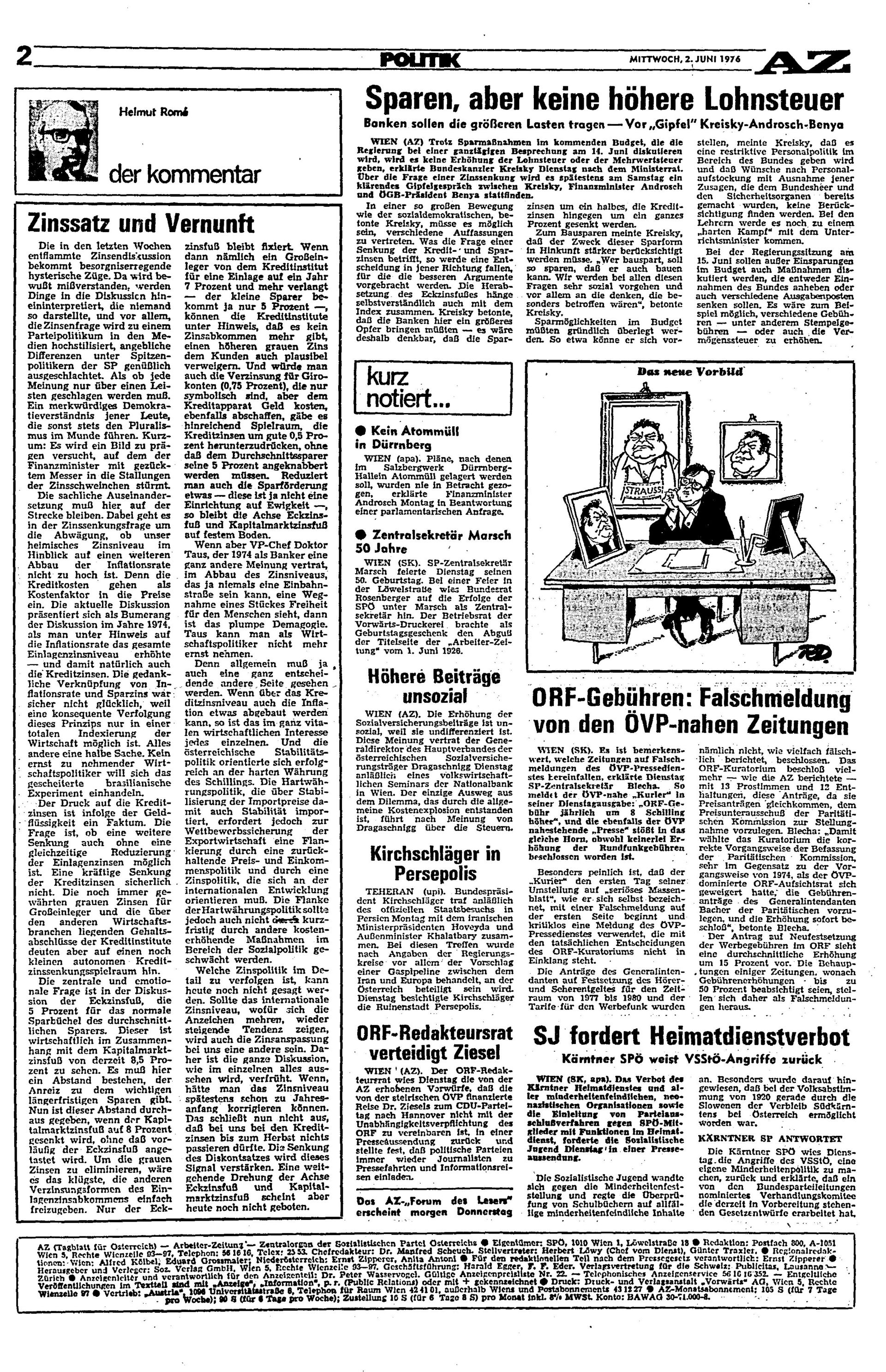 Ausgabe Mi. 02.06.1976, Seite 2