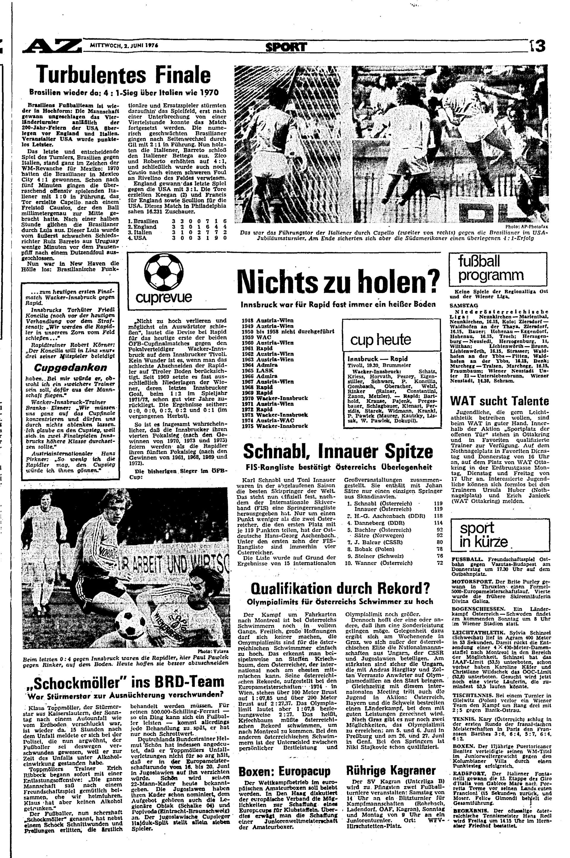 Ausgabe Mi. 02.06.1976, Seite 13