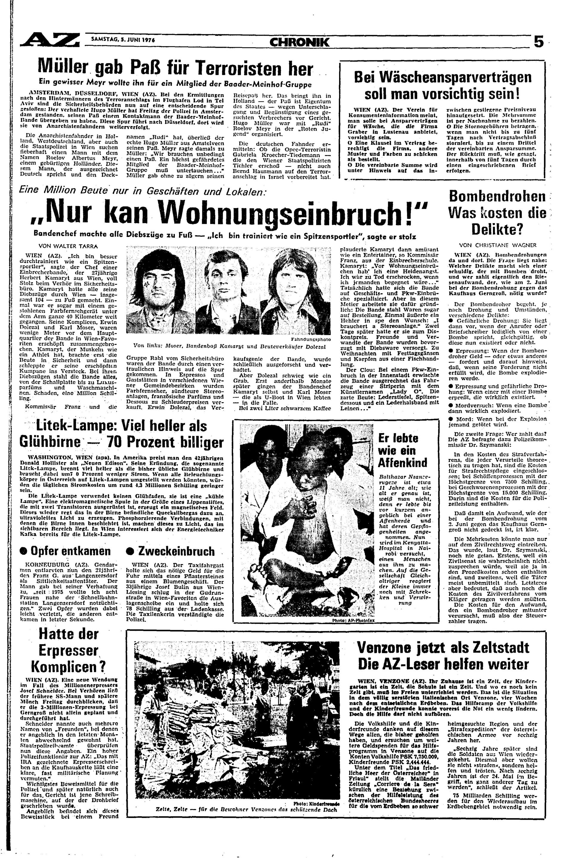 Ausgabe Sa. 05.06.1976, Seite 5