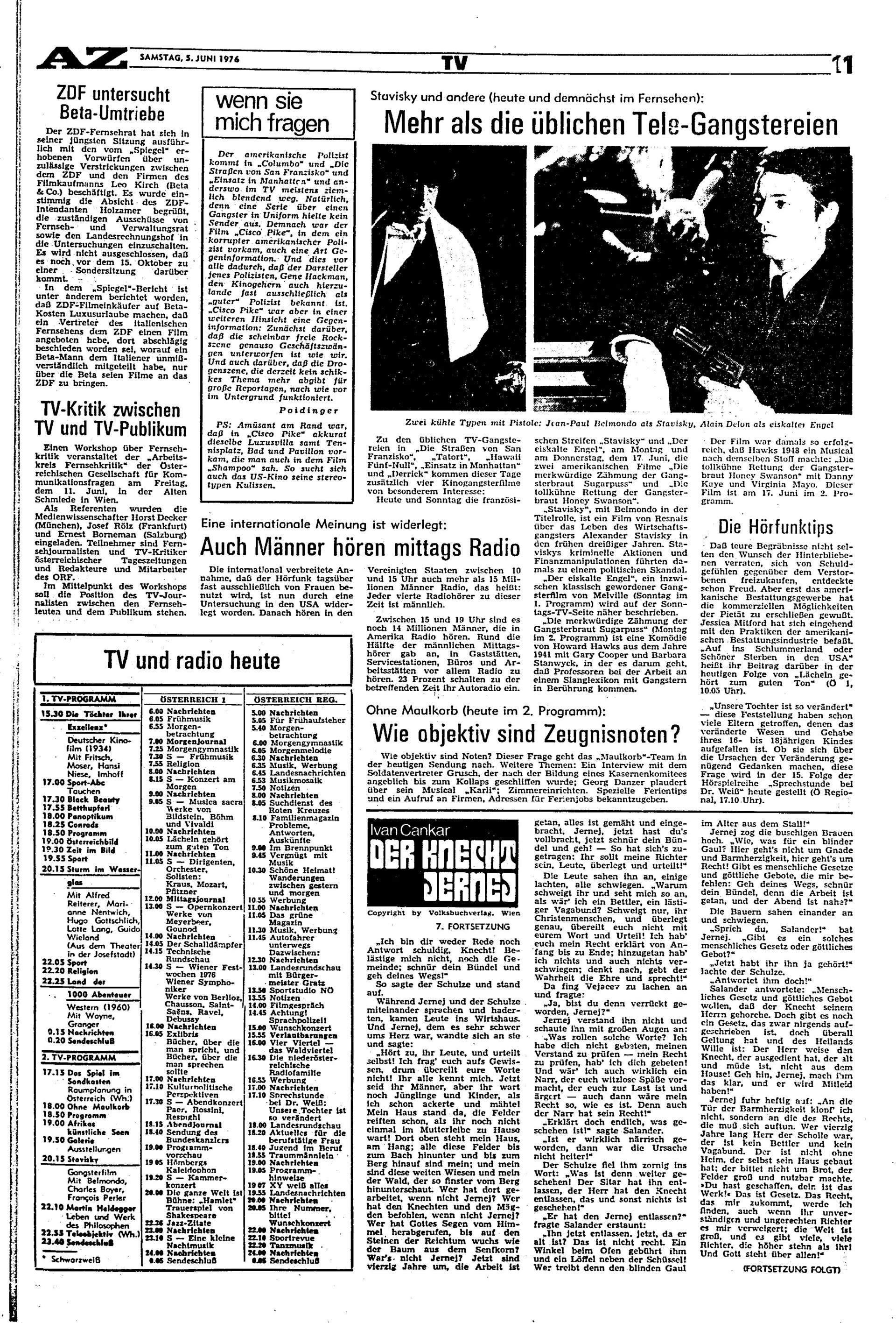 Ausgabe Sa. 05.06.1976, Seite 11