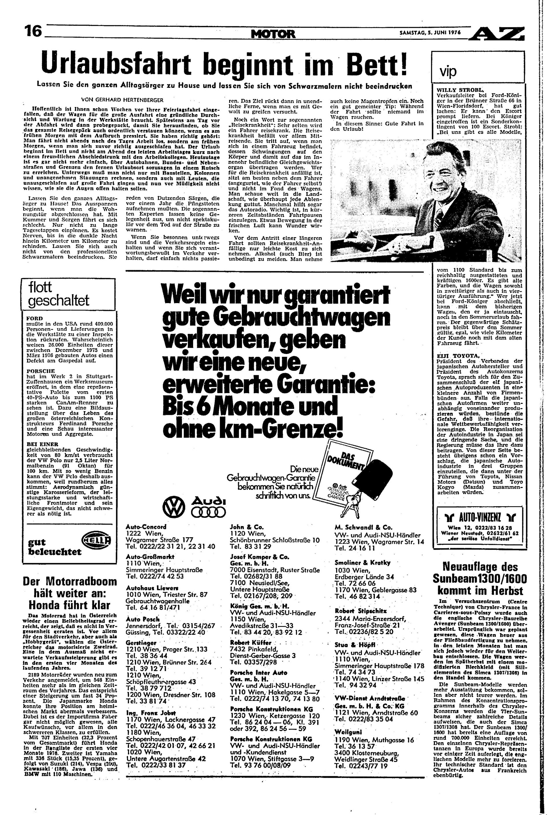 Ausgabe Sa. 05.06.1976, Seite 16
