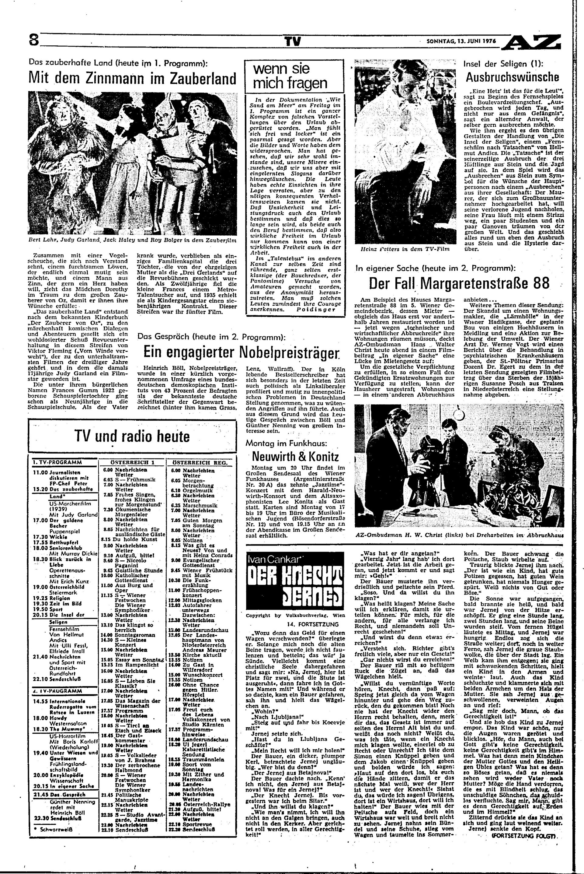Ausgabe So. 13.06.1976, Seite 8