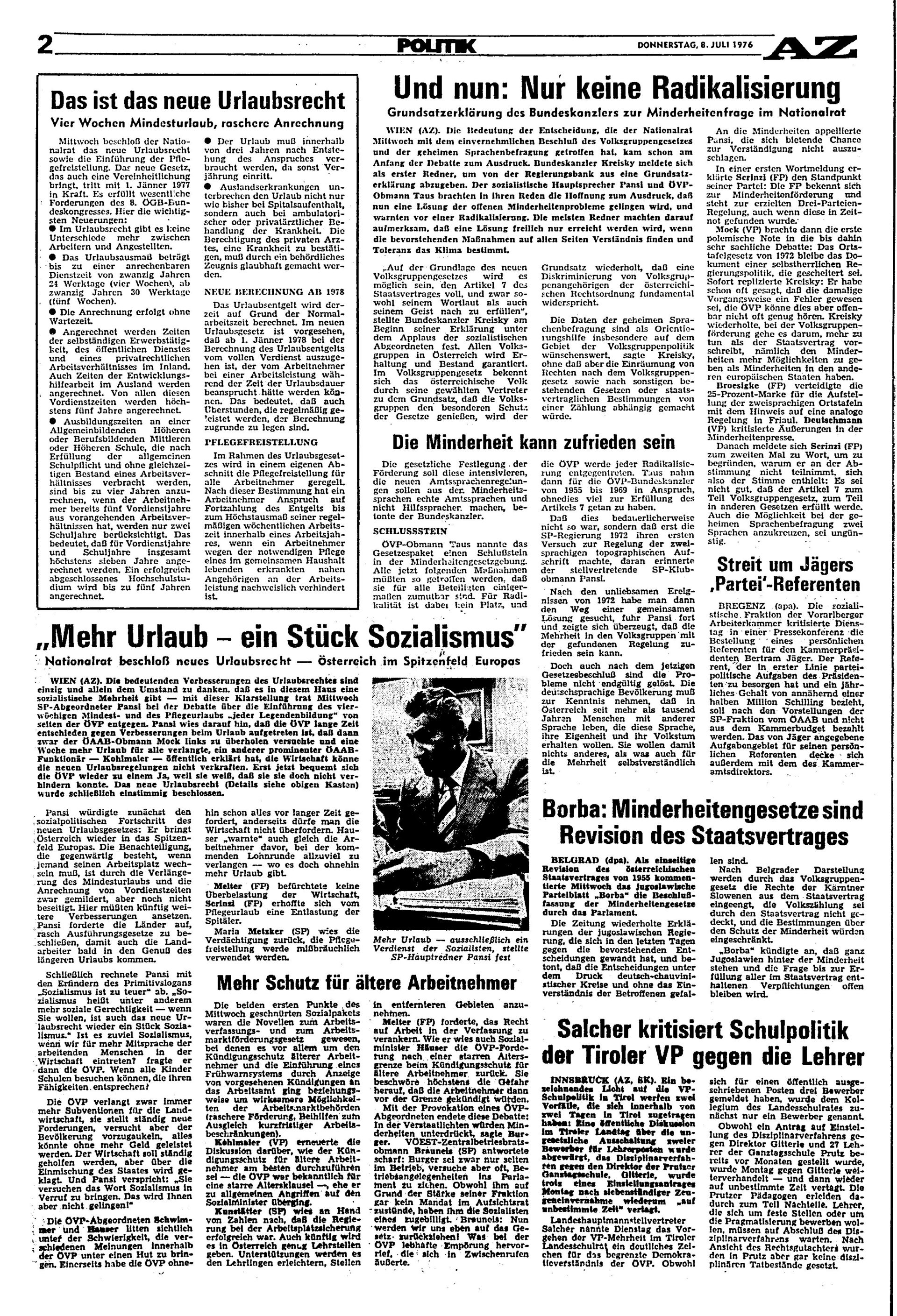 Ausgabe Do. 08.07.1976, Seite 2