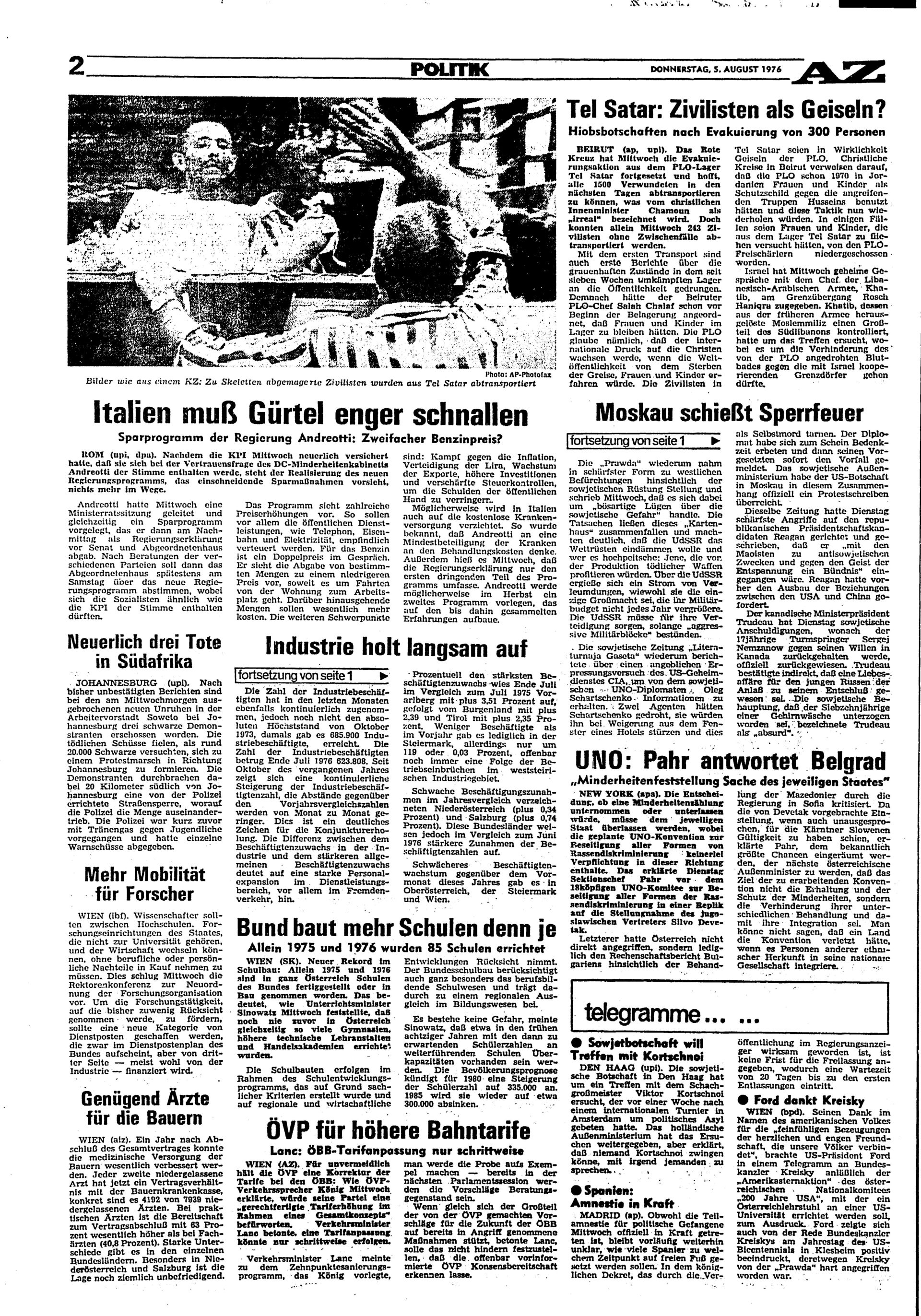 Ausgabe Do. 05.08.1976, Seite 2