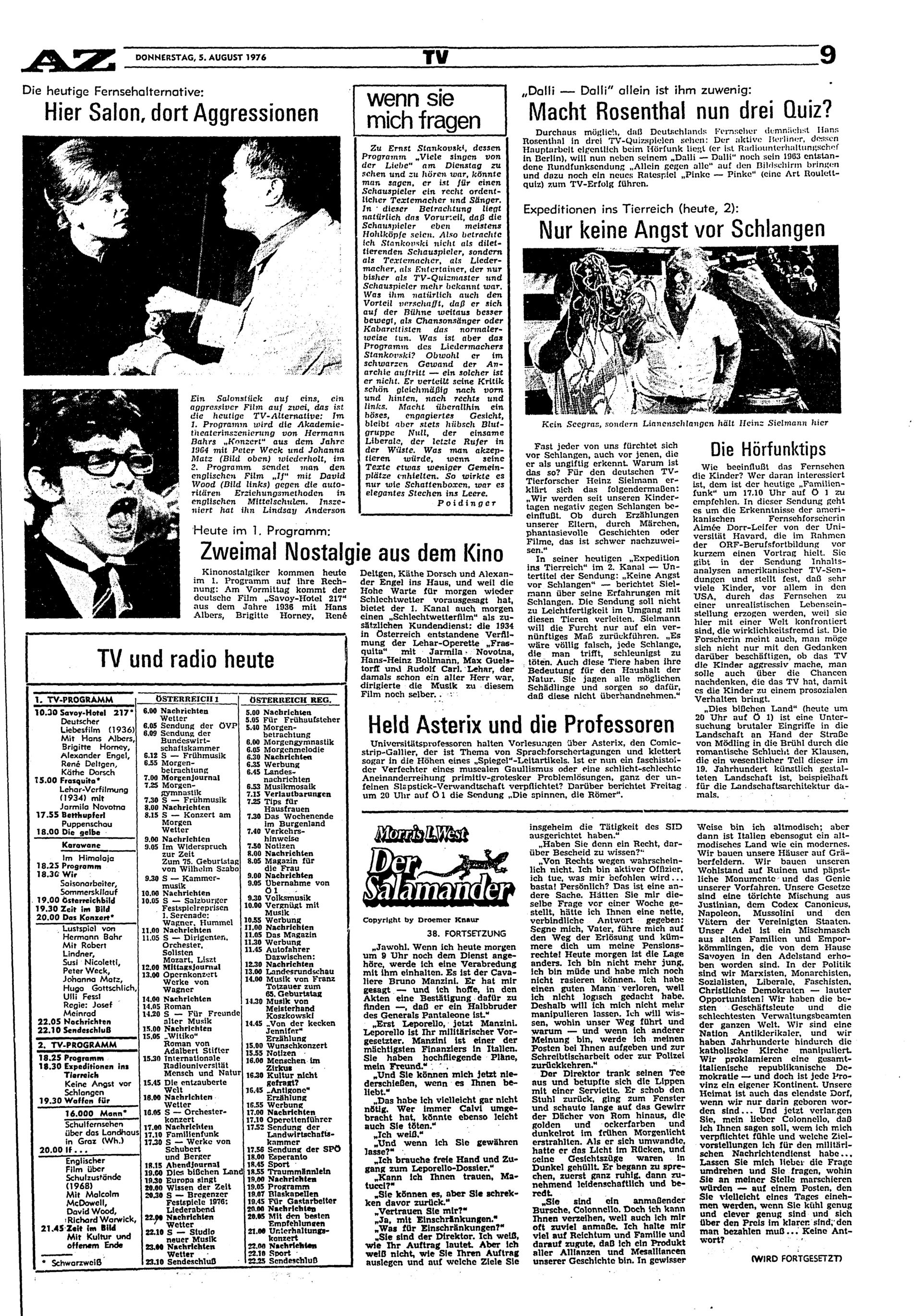 Ausgabe Do. 05.08.1976, Seite 9