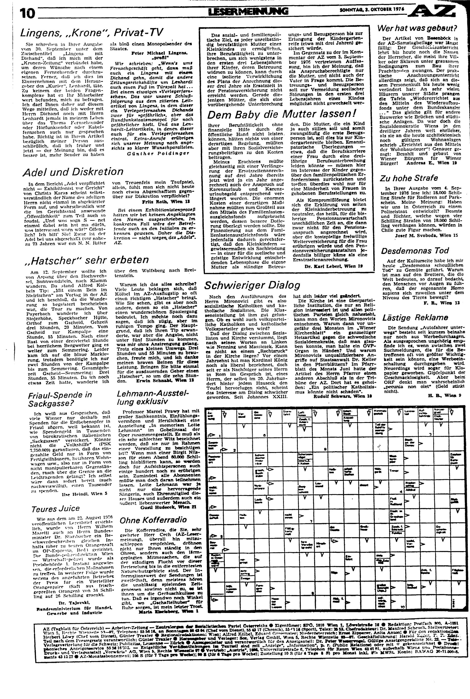 Ausgabe So. 03.10.1976, Seite 10