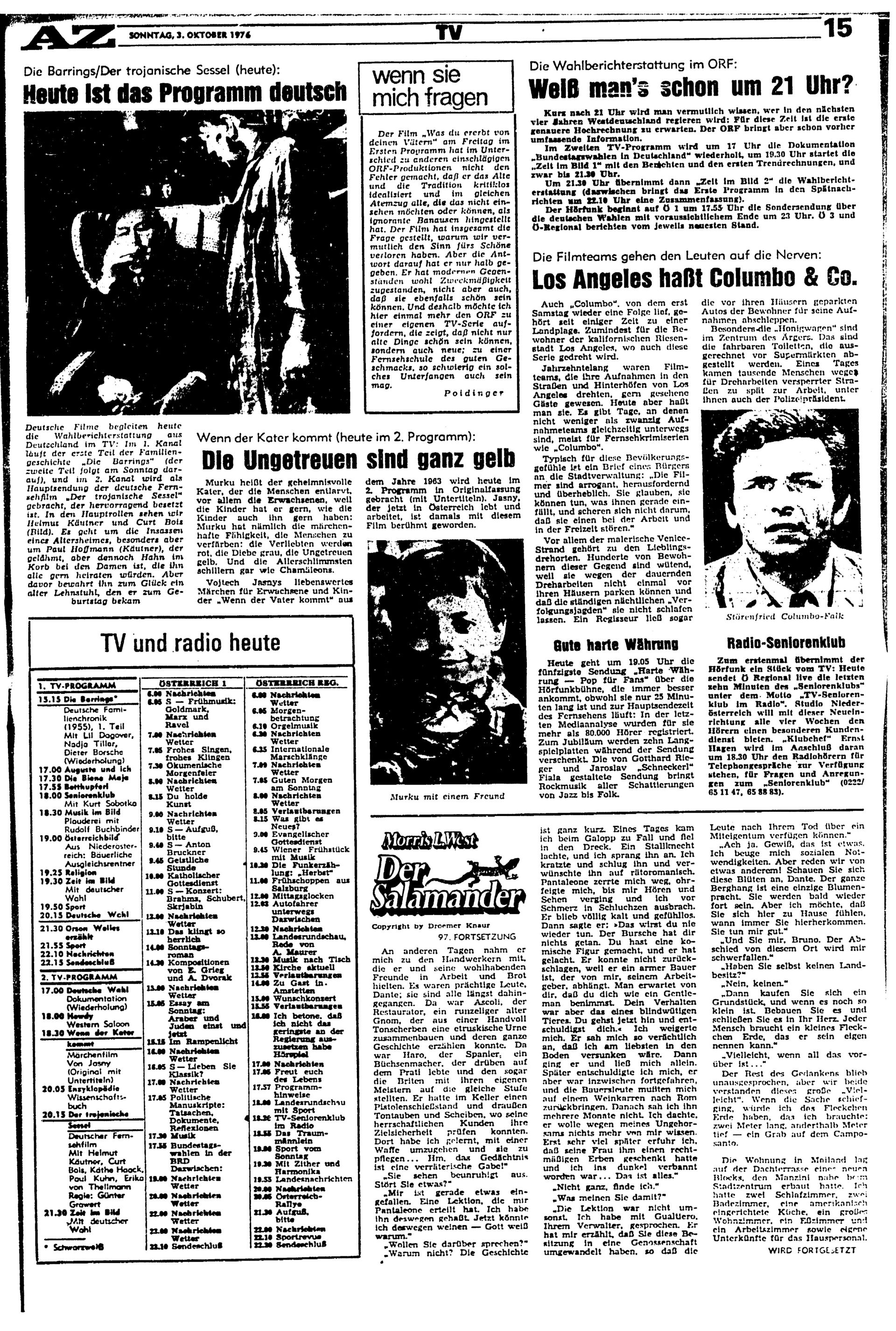 Ausgabe So. 03.10.1976, Seite 15