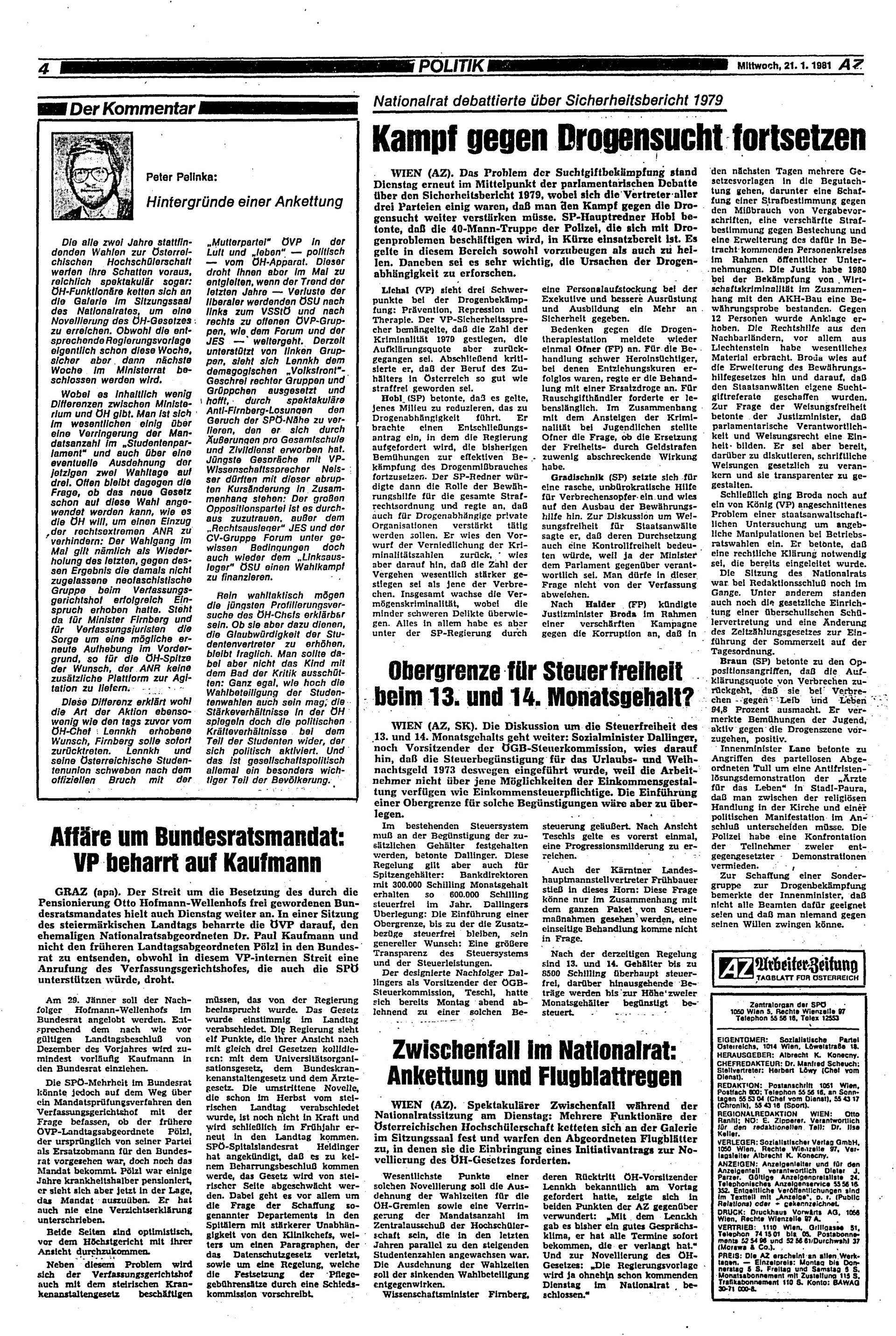 Ausgabe Mi. 21.01.1981, Seite 4