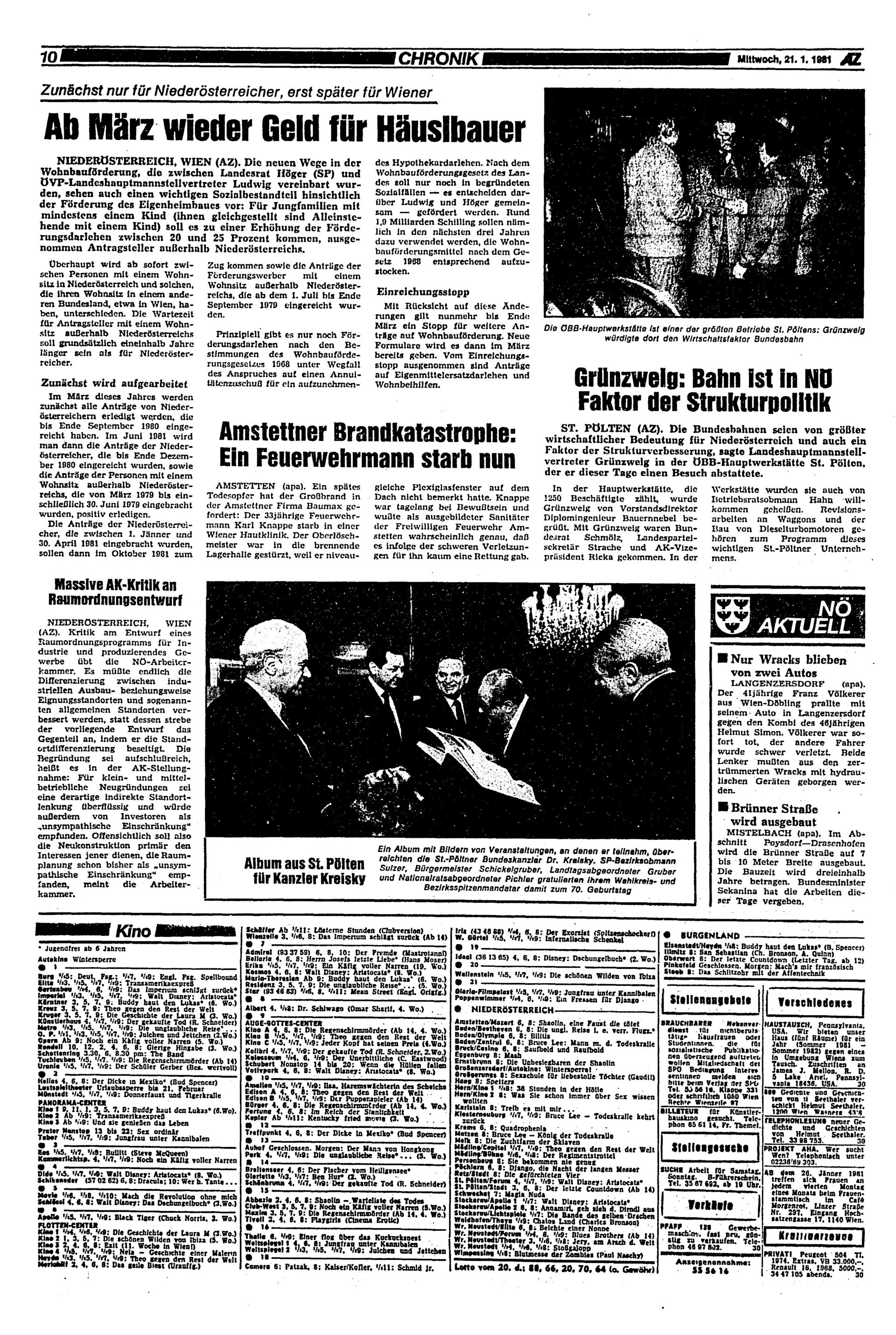 Ausgabe Mi. 21.01.1981, Seite 10
