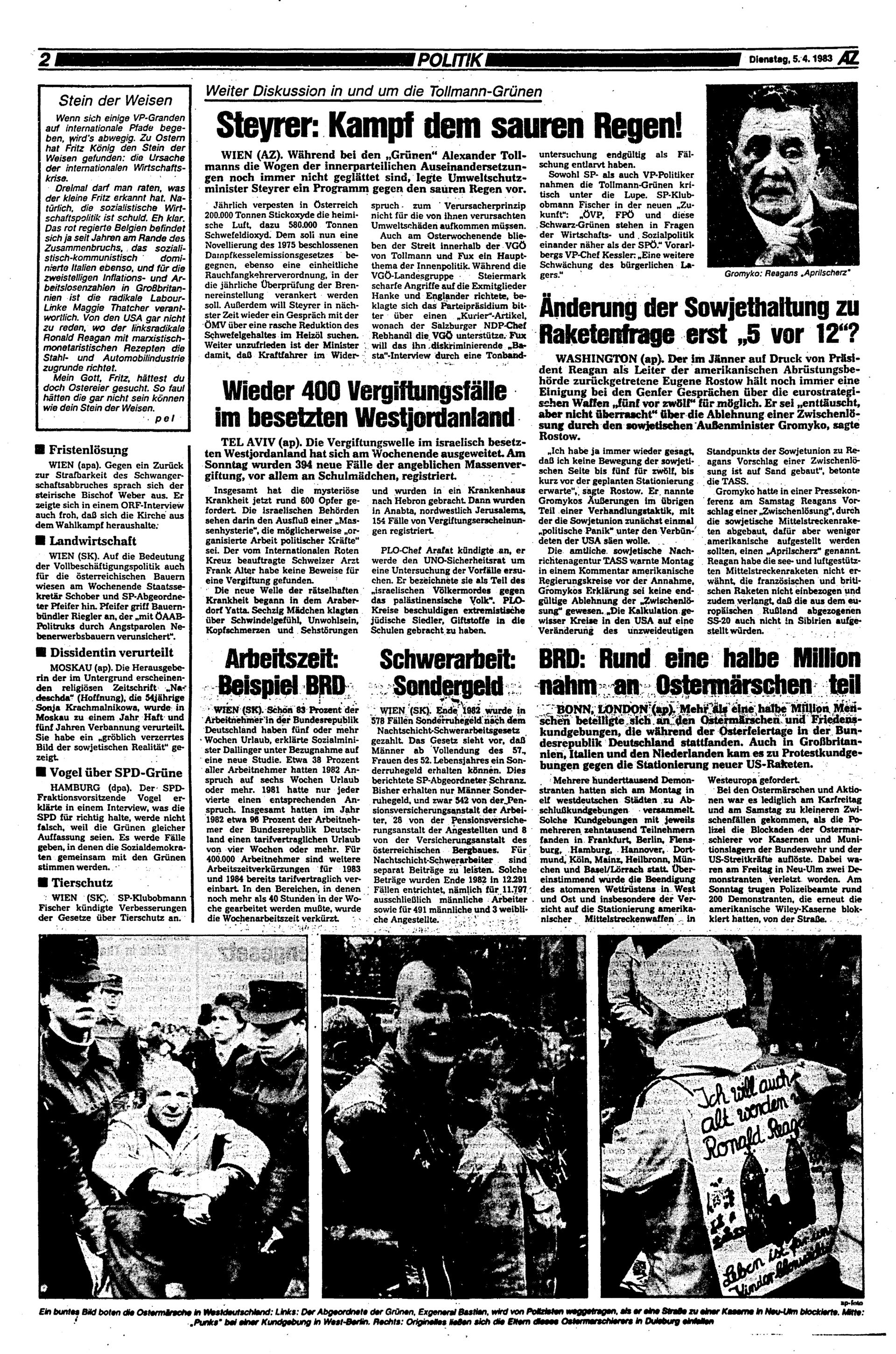Ausgabe Di. 05.04.1983, Seite 2