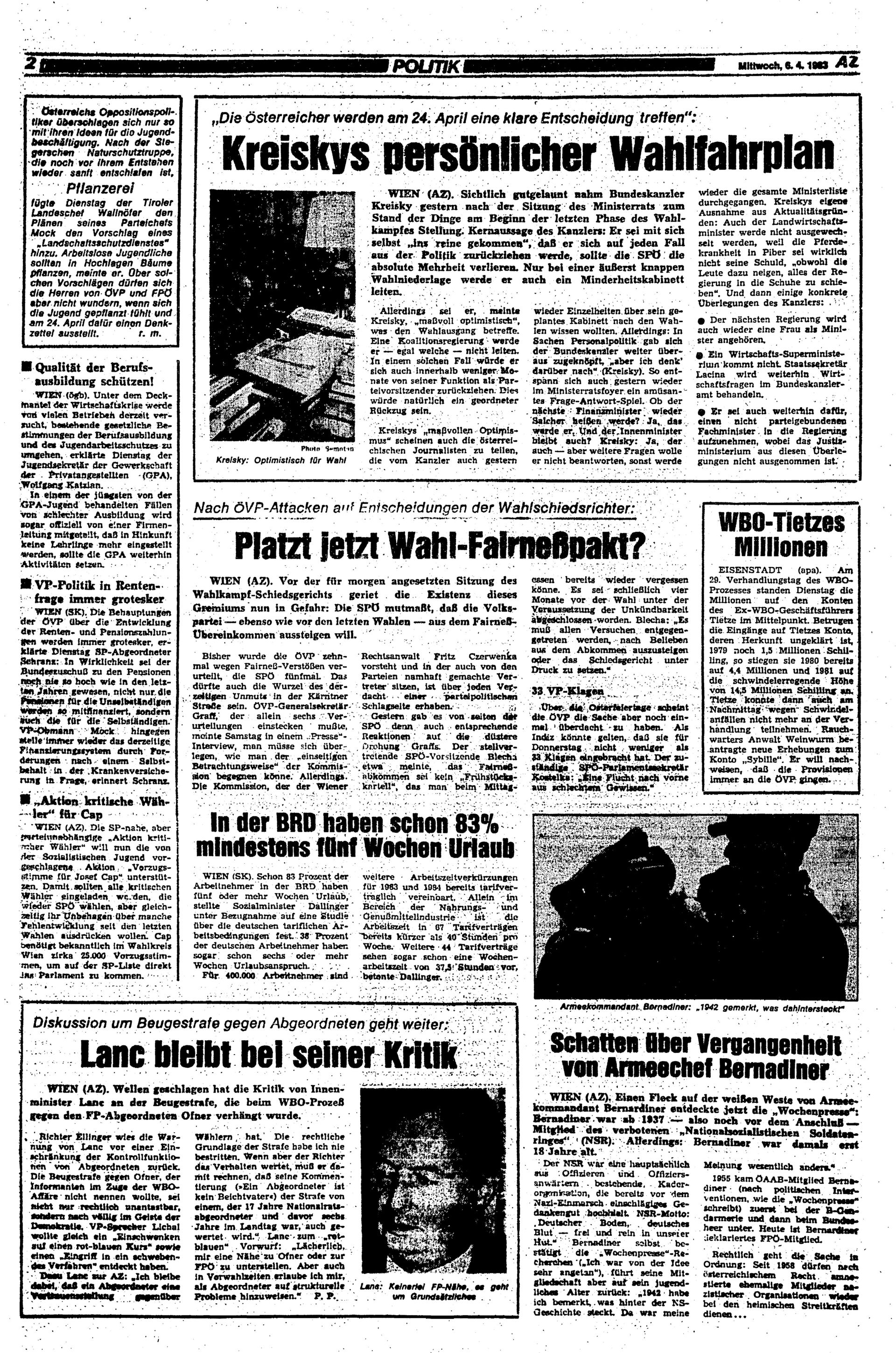 Ausgabe Mi. 06.04.1983, Seite 2