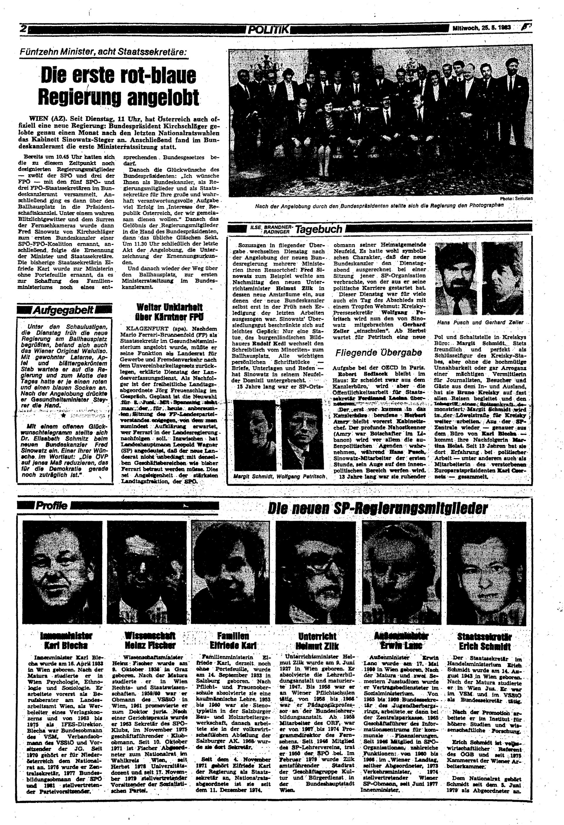 Ausgabe Mi. 25.05.1983, Seite 2