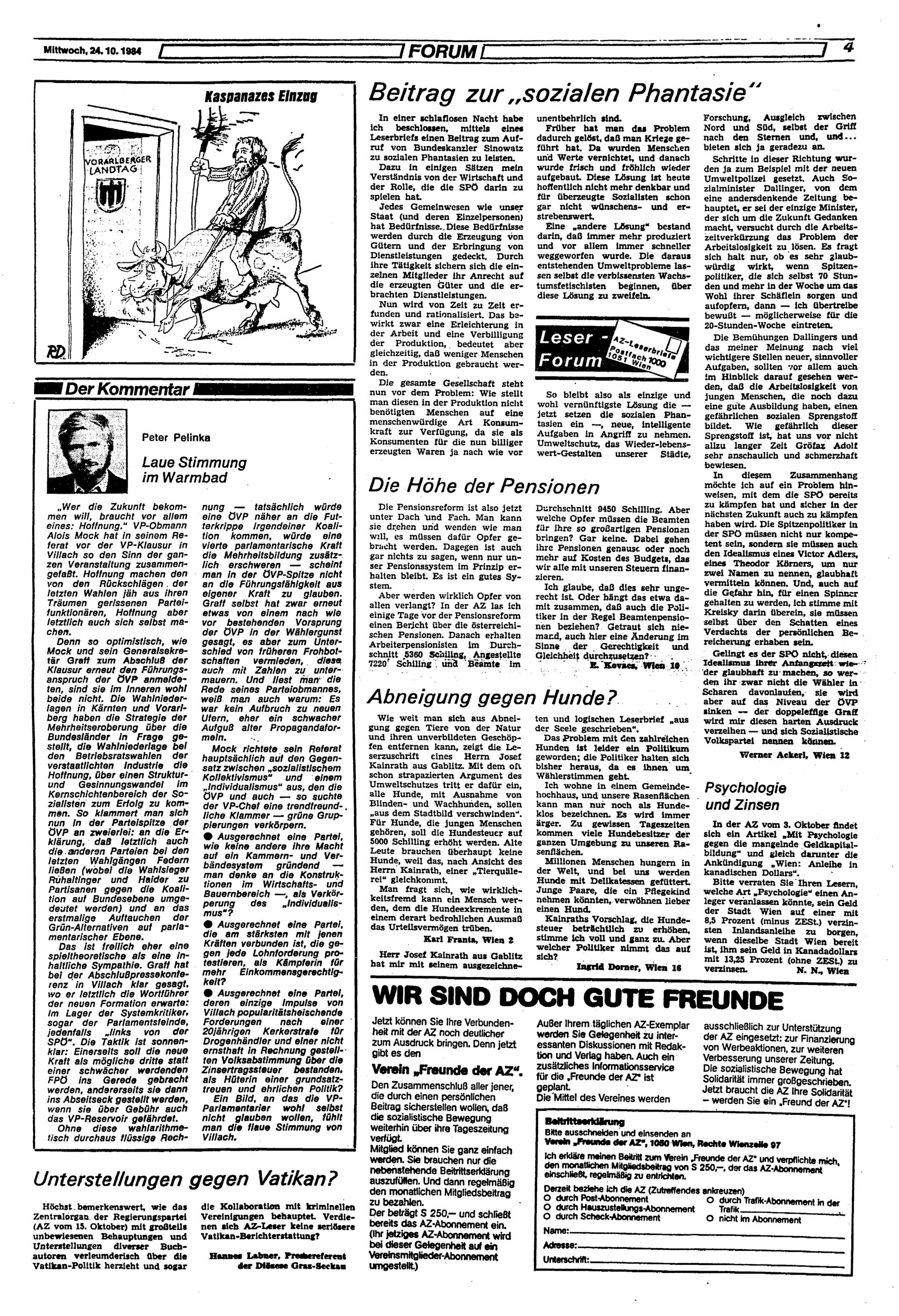 Ausgabe Mi. 24.10.1984, Seite 4