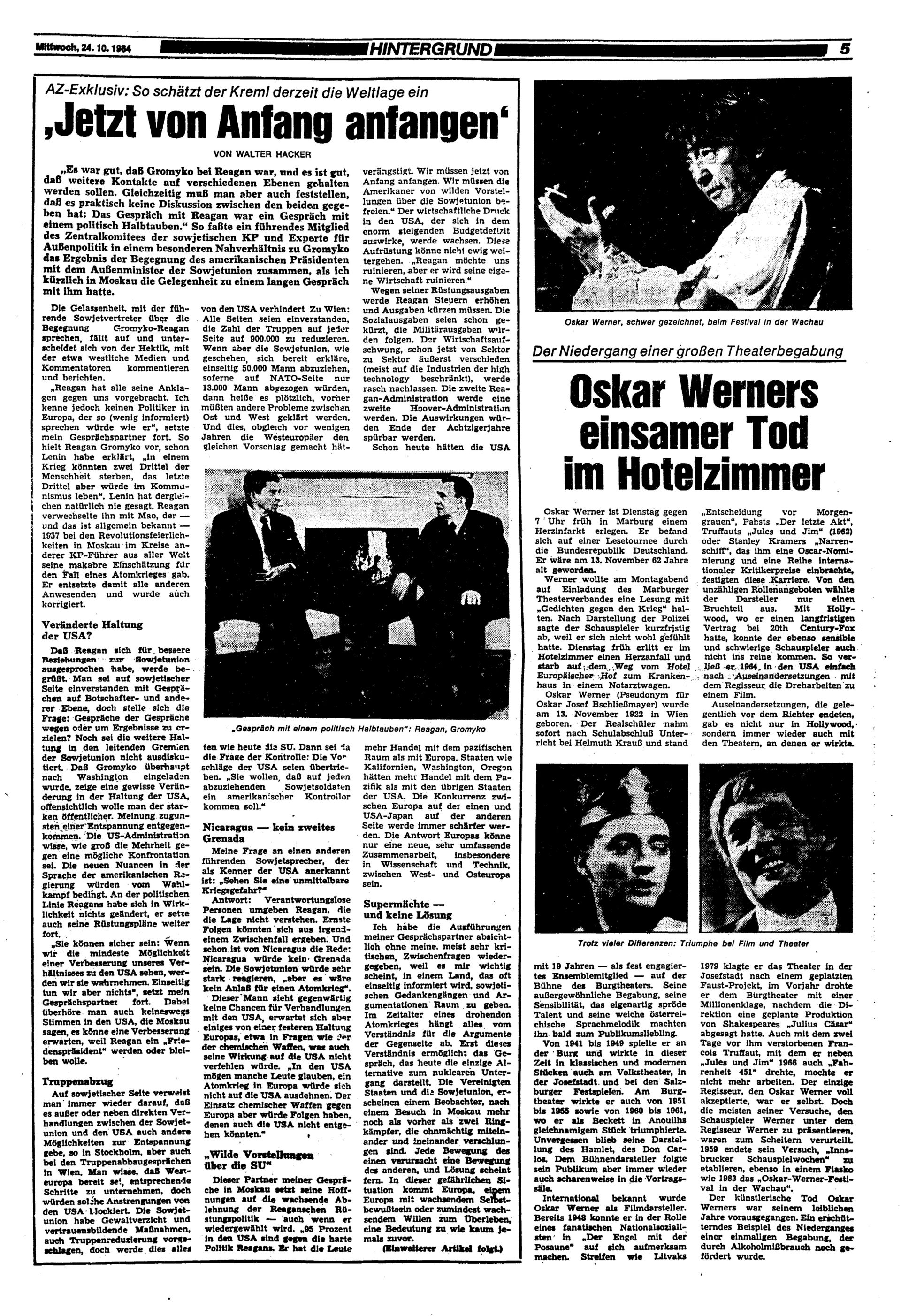 Ausgabe Mi. 24.10.1984, Seite 5