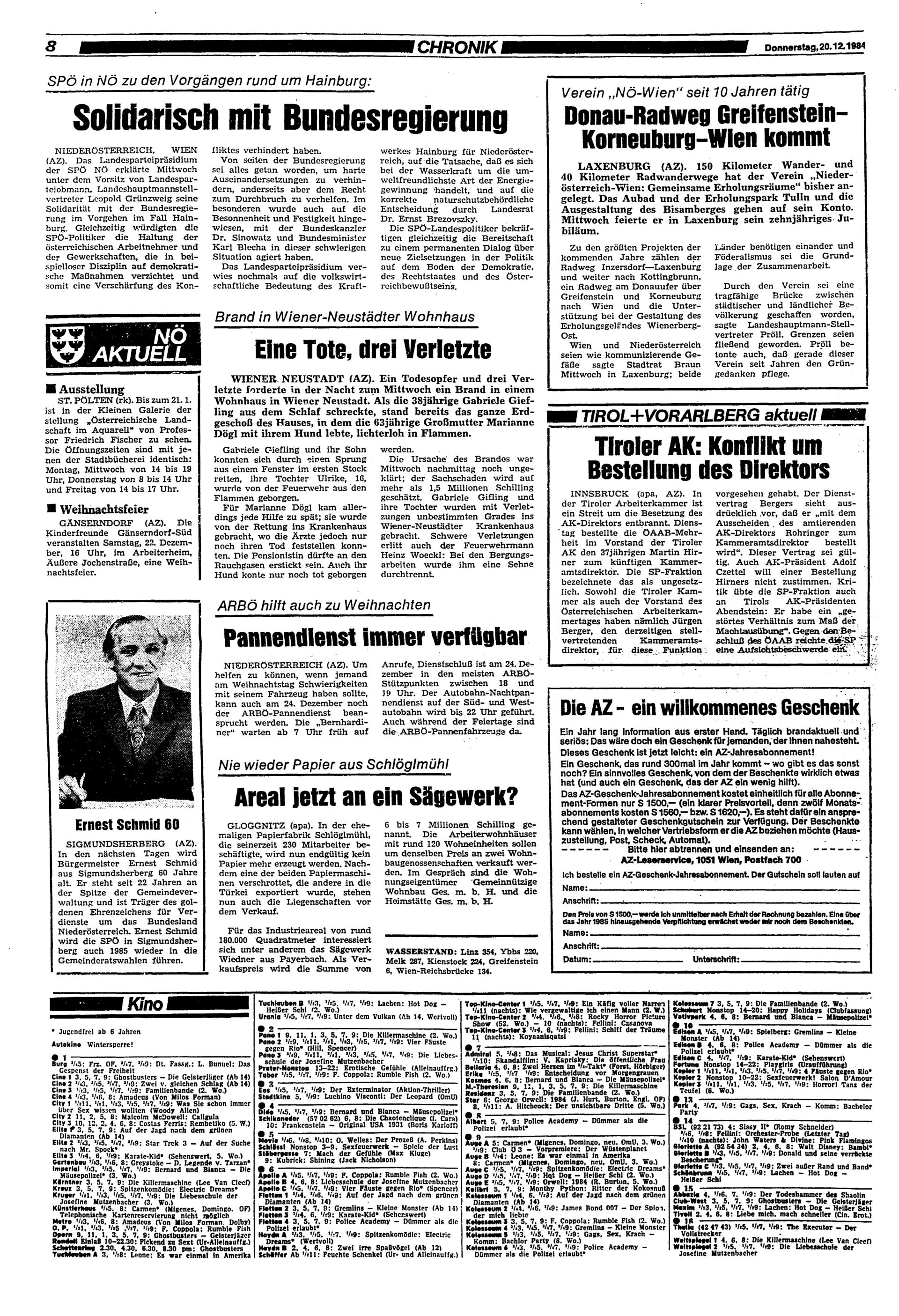 Ausgabe Do. 20.12.1984, Seite 8