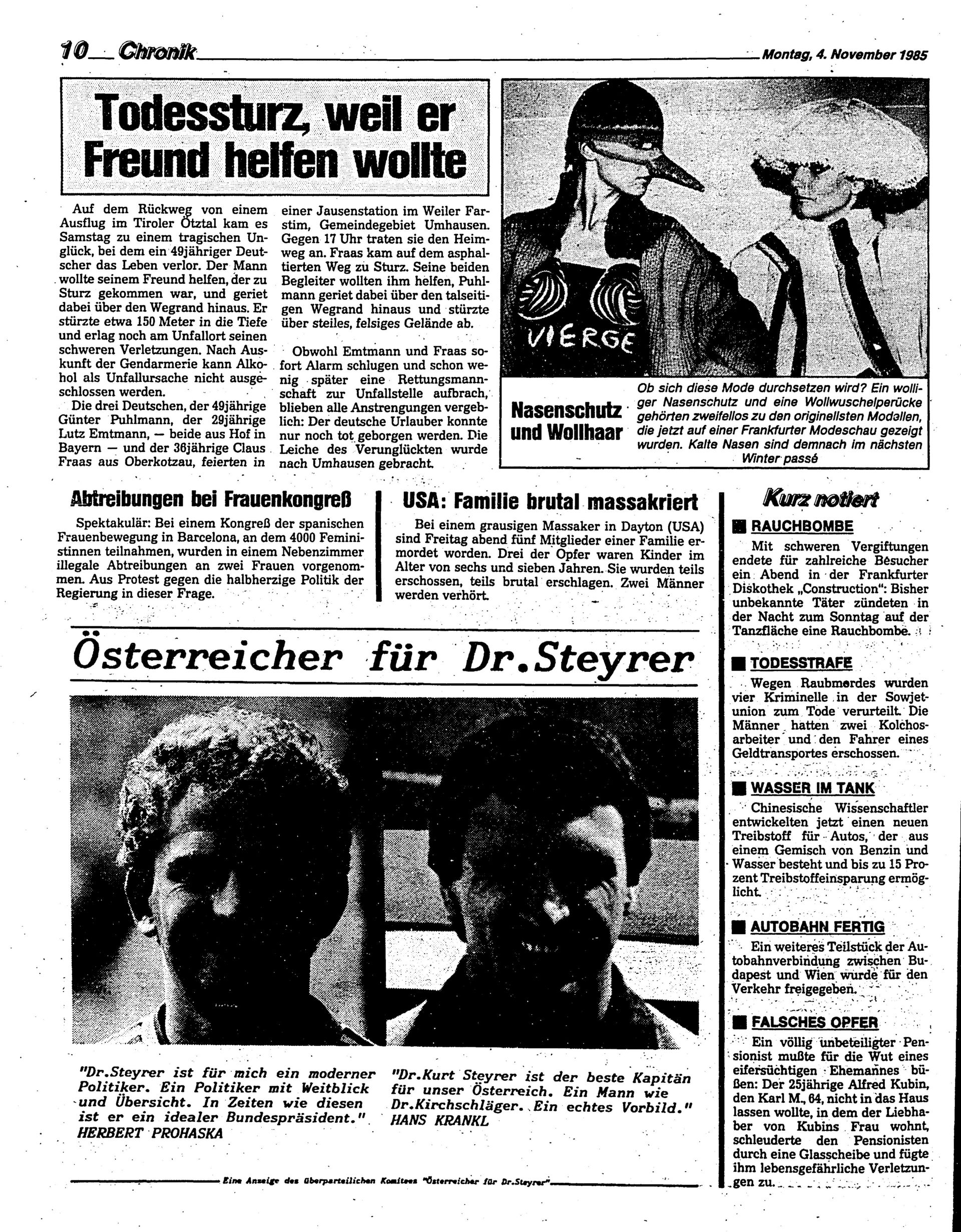 Ausgabe Mo. 04.11.1985, Seite 10
