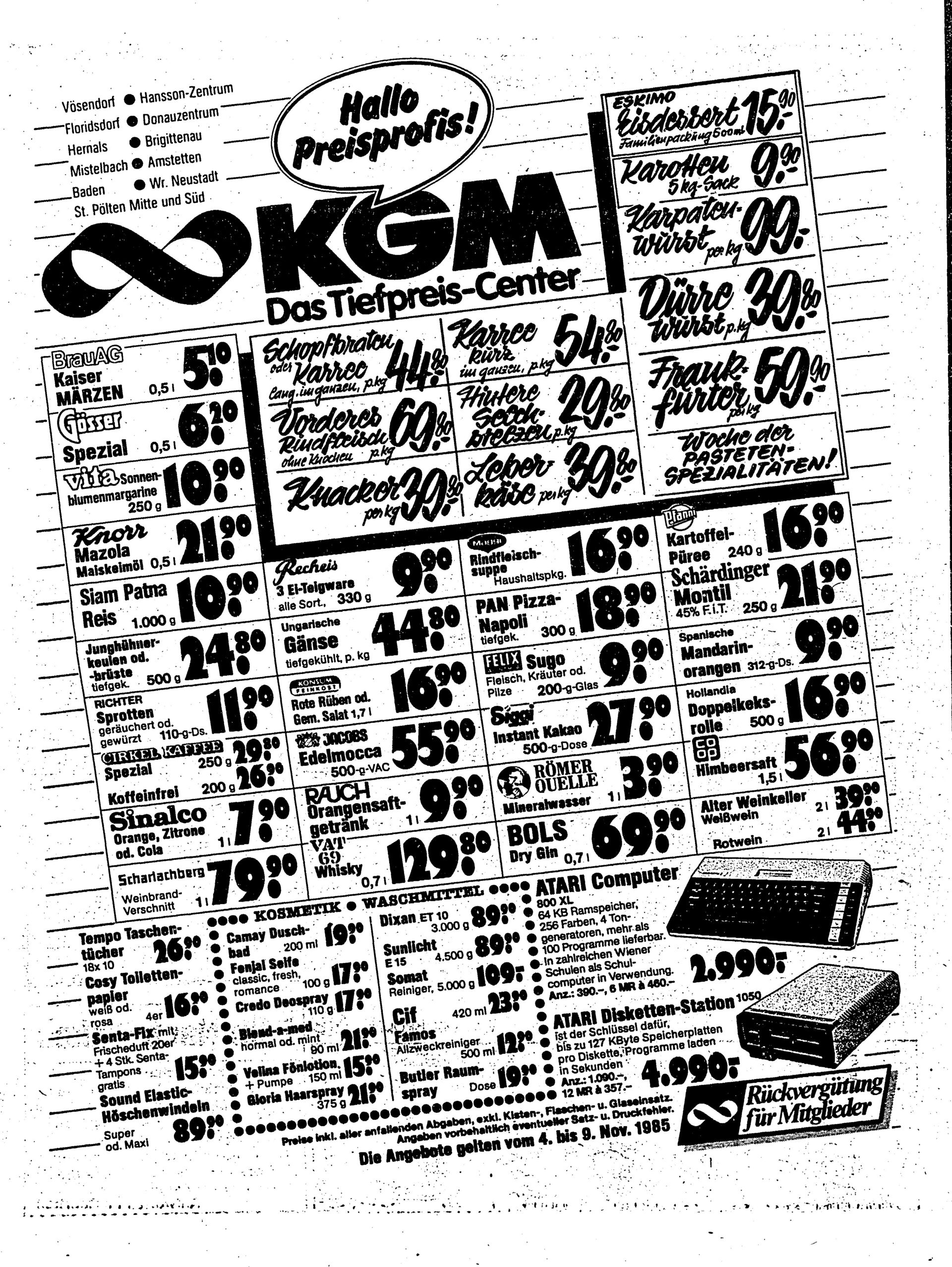 Ausgabe Mo. 04.11.1985, Seite 18