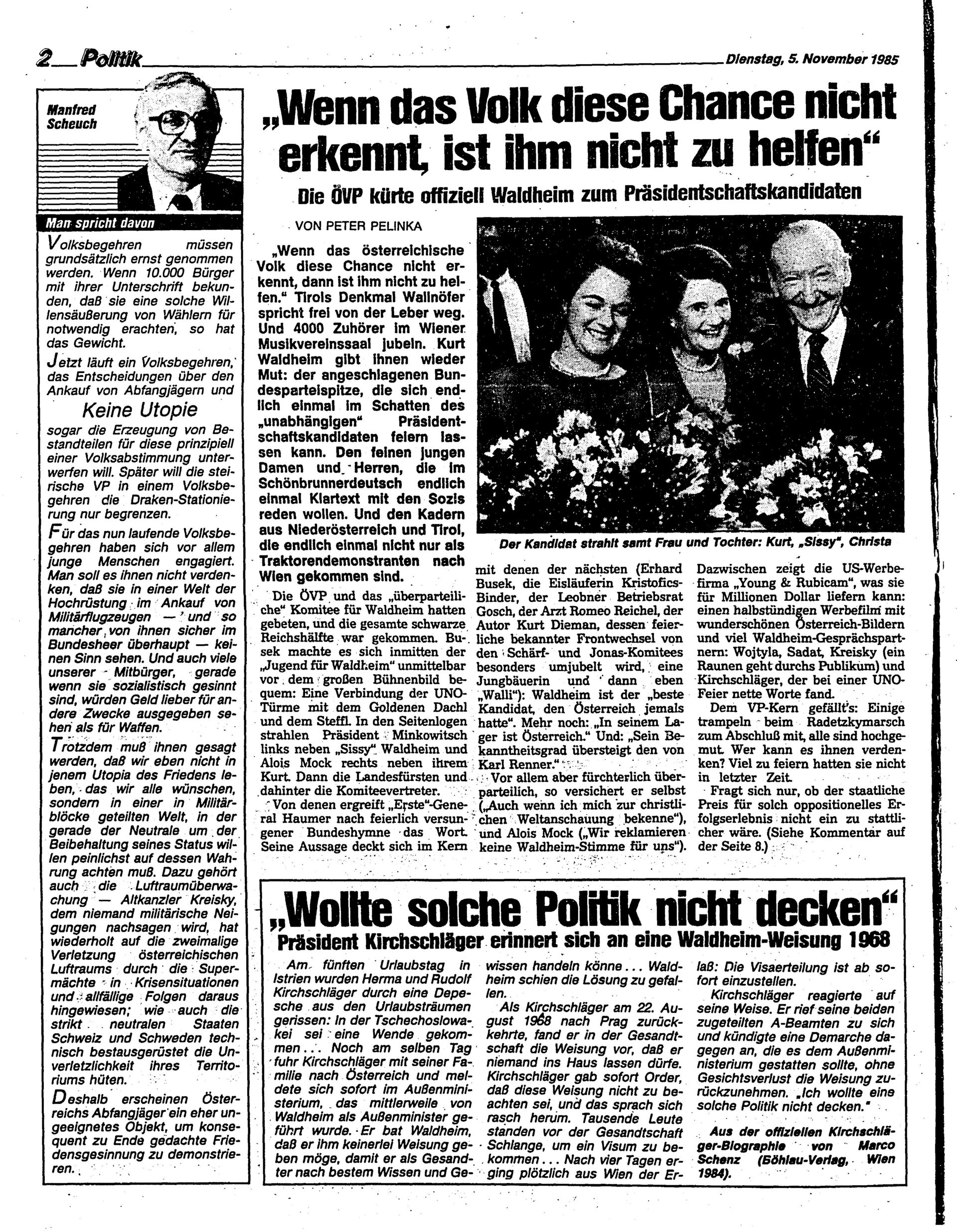 Ausgabe Di. 05.11.1985, Seite 2