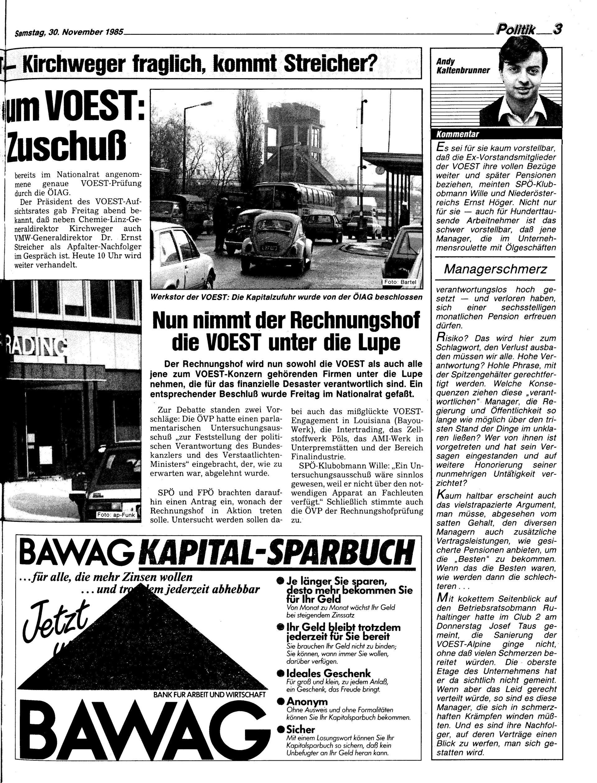 Ausgabe Sa. 30.11.1985, Seite 3