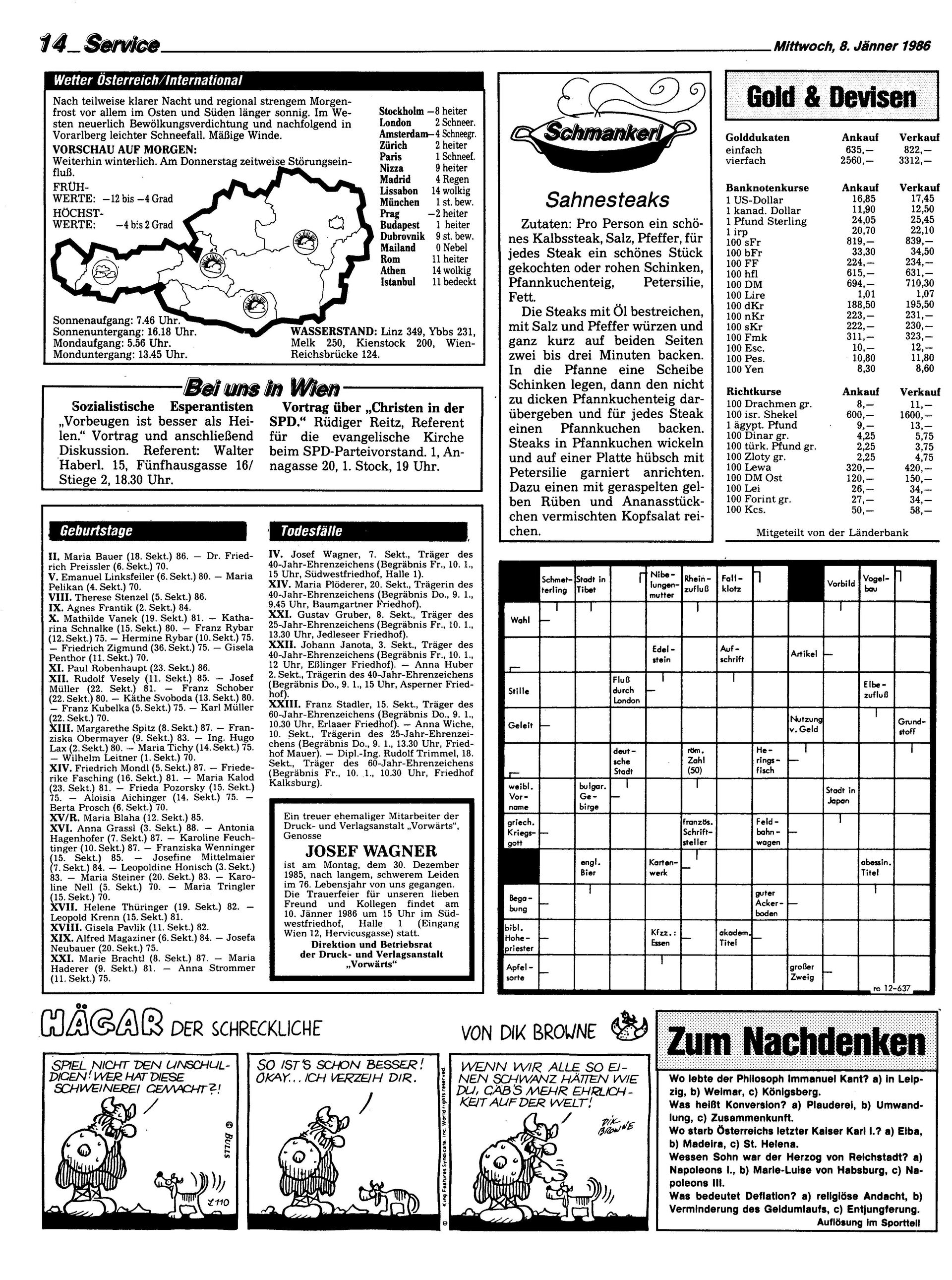 Ausgabe Mi. 08.01.1986, Seite 14