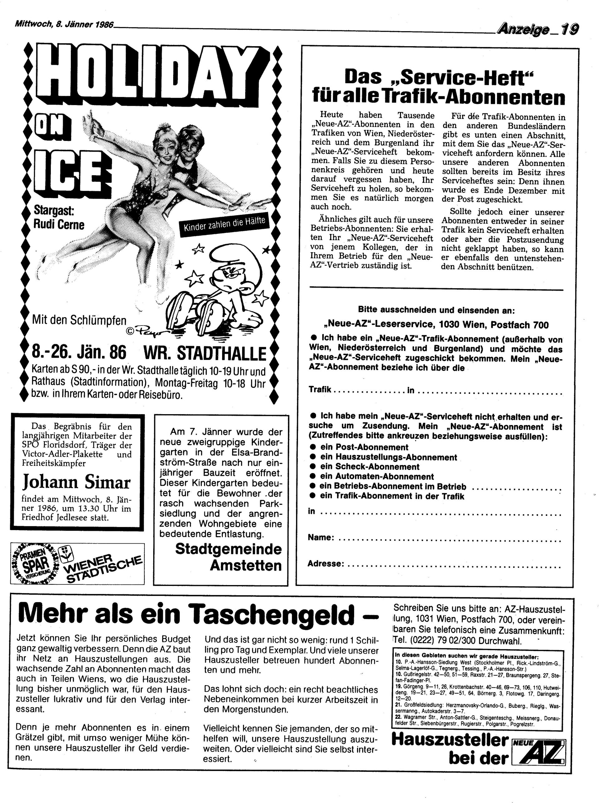 Ausgabe Mi. 08.01.1986, Seite 19