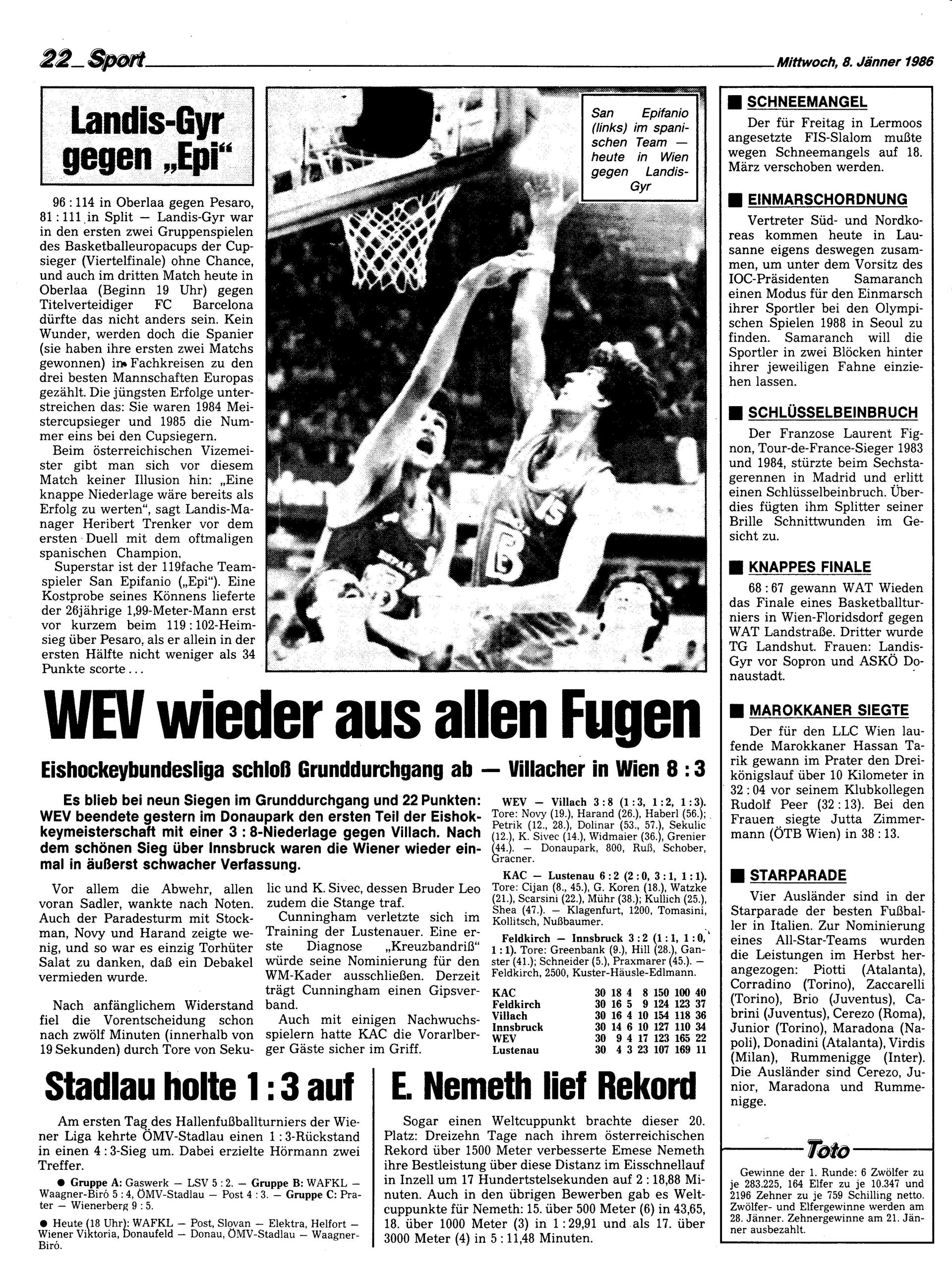Ausgabe Mi. 08.01.1986, Seite 22