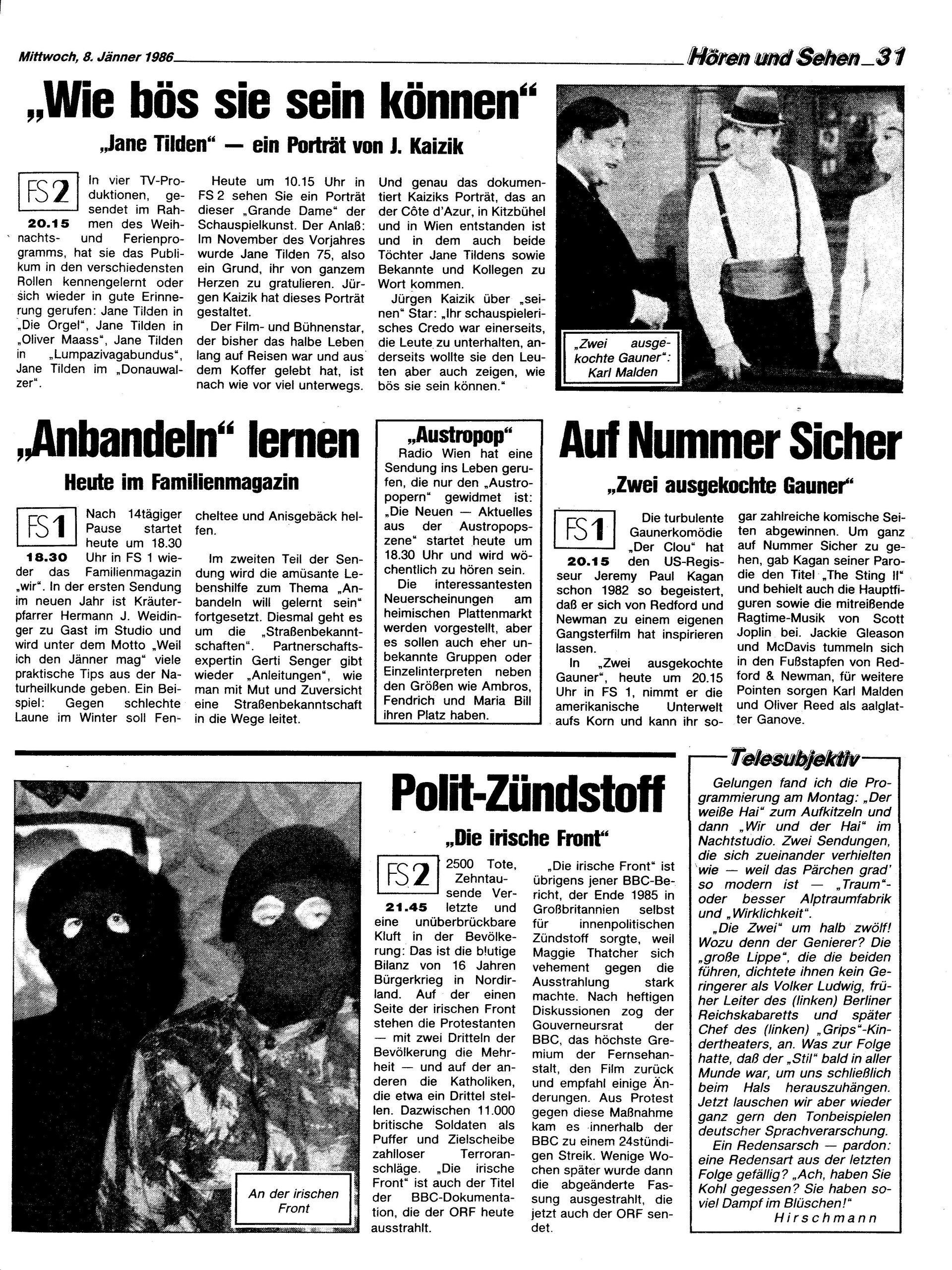 Ausgabe Mi. 08.01.1986, Seite 31