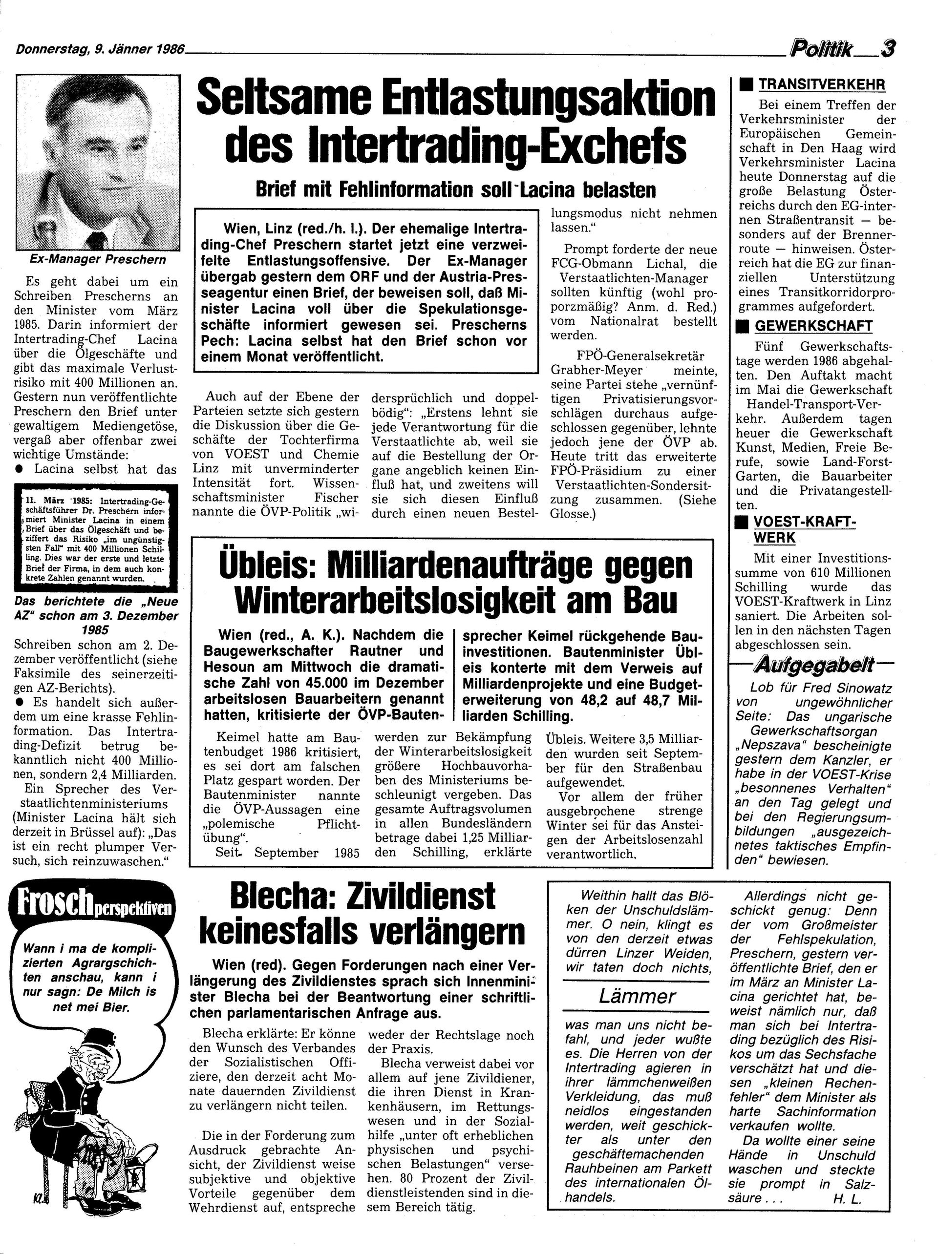 Ausgabe Do. 09.01.1986, Seite 3