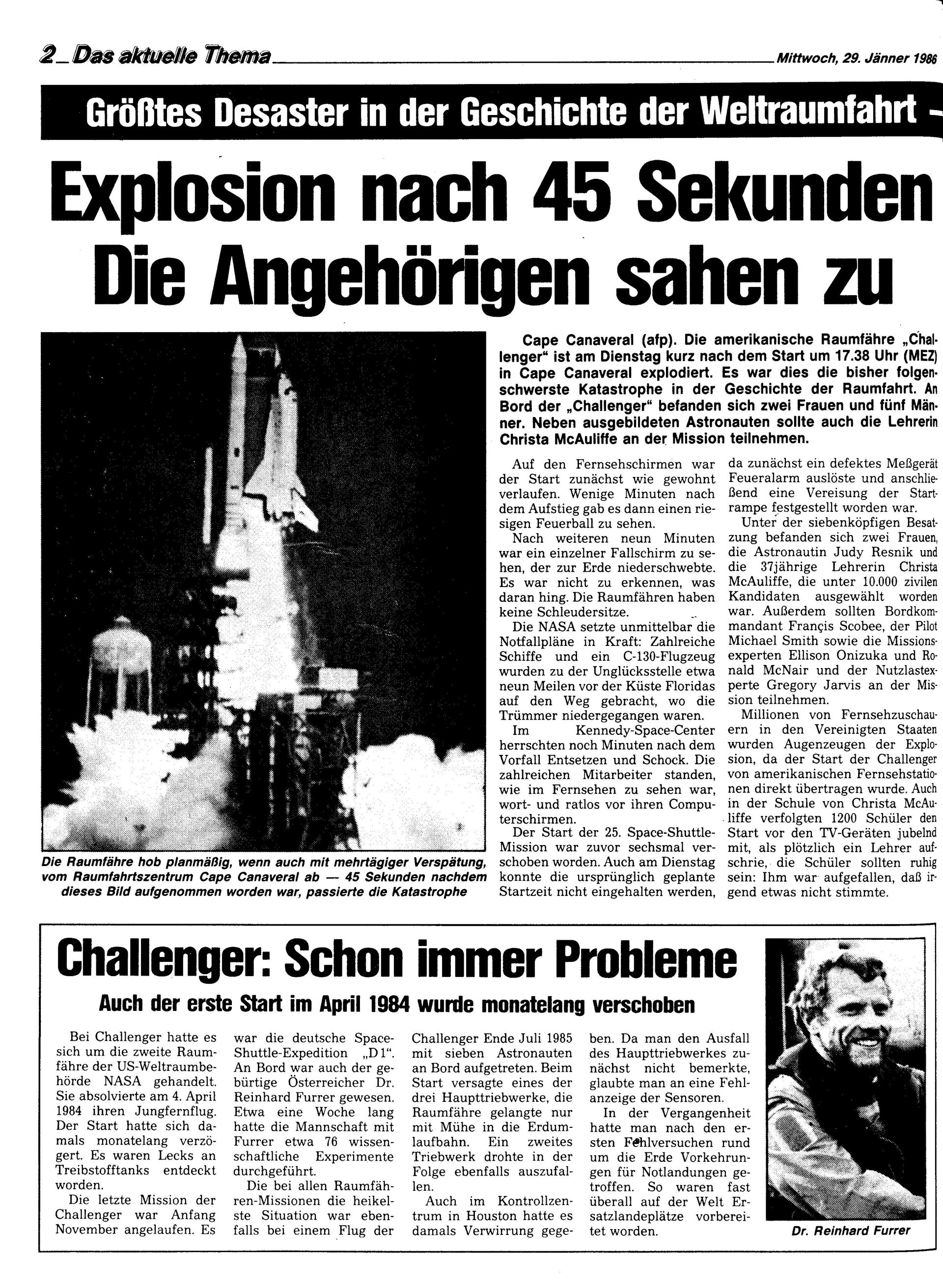 Ausgabe Mi. 29.01.1986, Seite 2