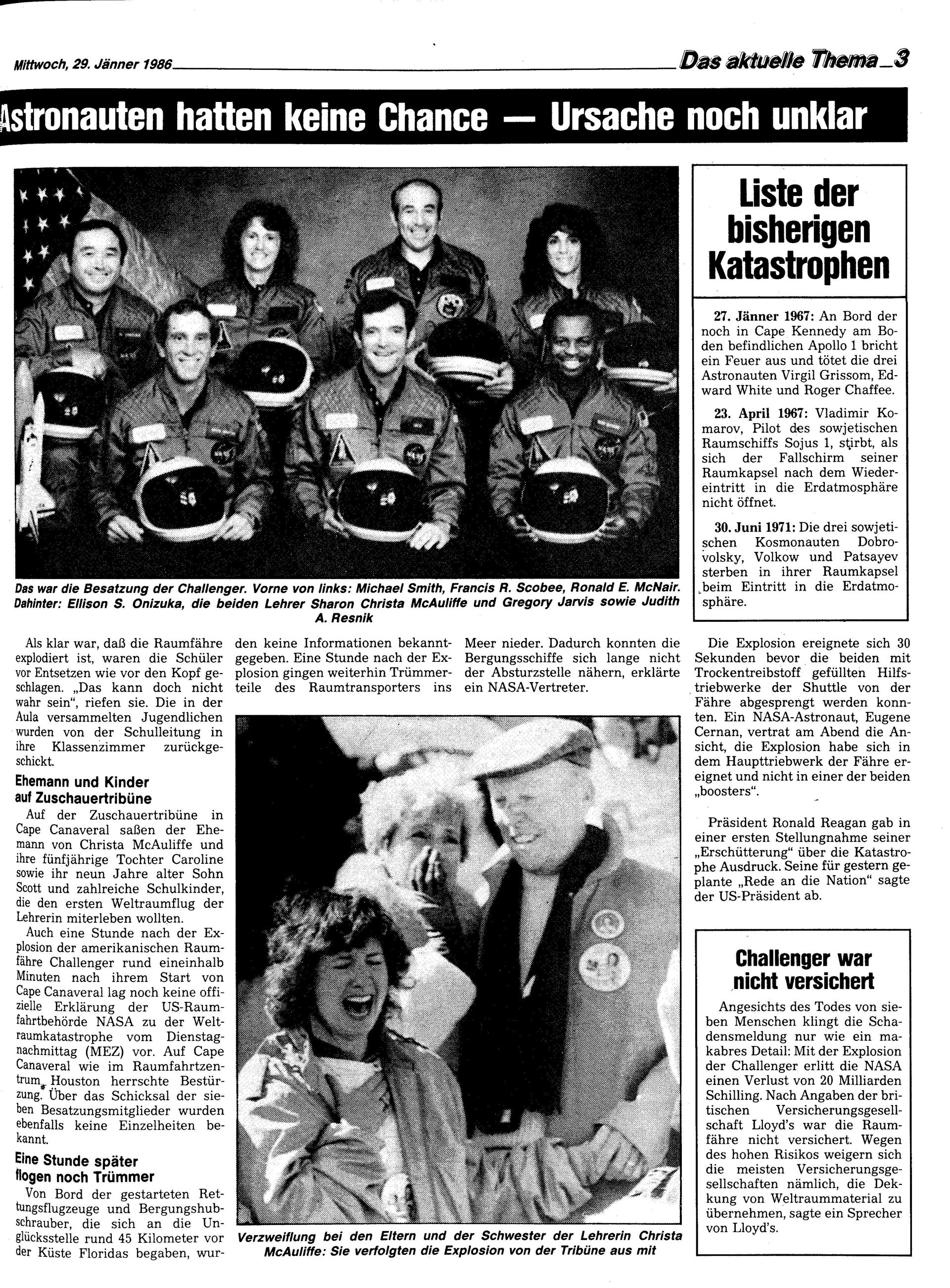 Ausgabe Mi. 29.01.1986, Seite 3