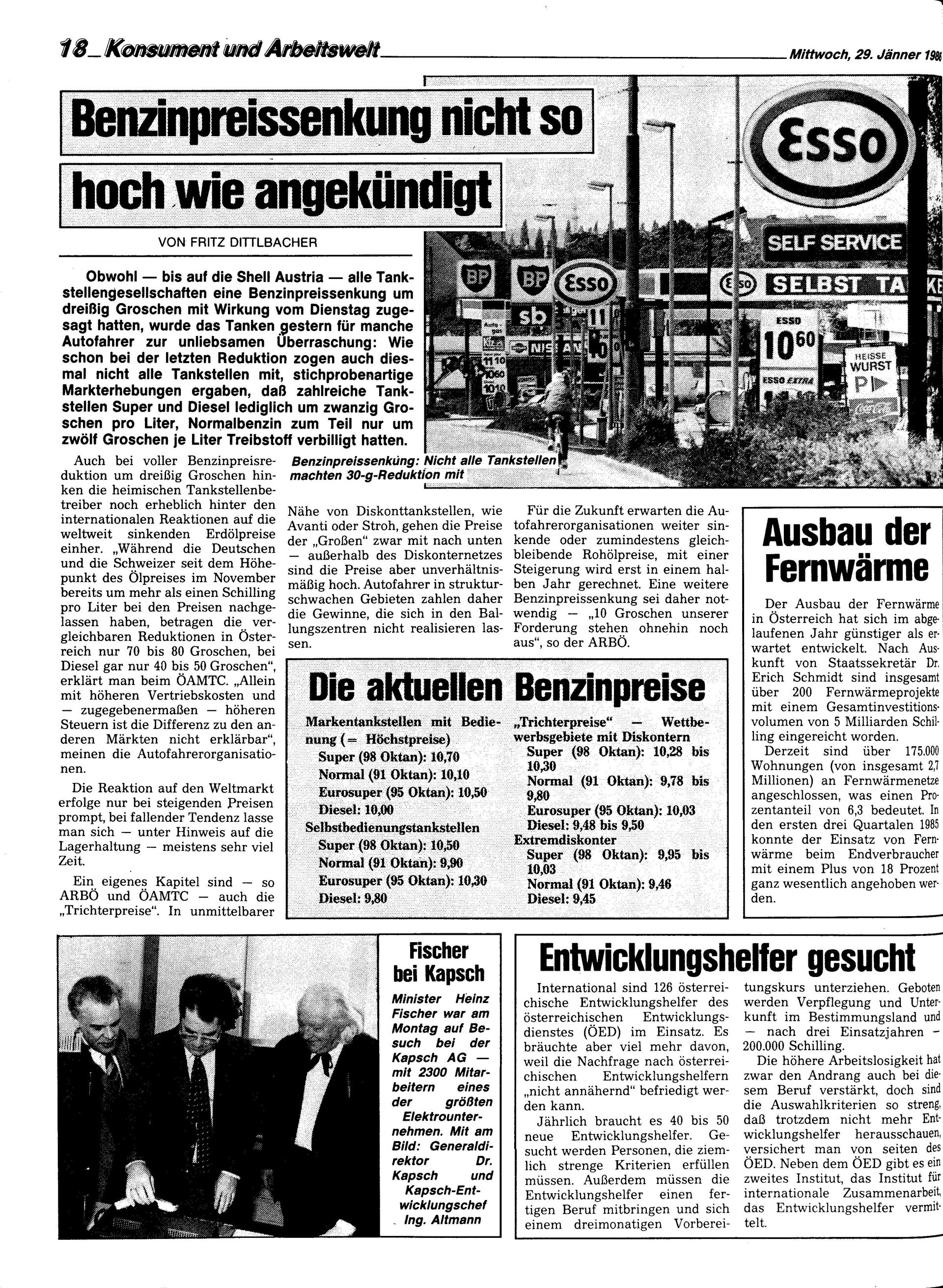 Ausgabe Mi. 29.01.1986, Seite 18