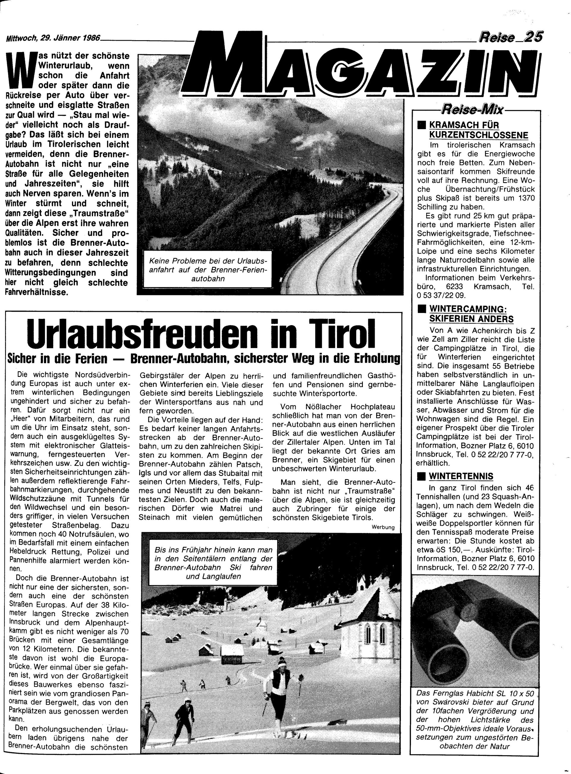 Ausgabe Mi. 29.01.1986, Seite 25
