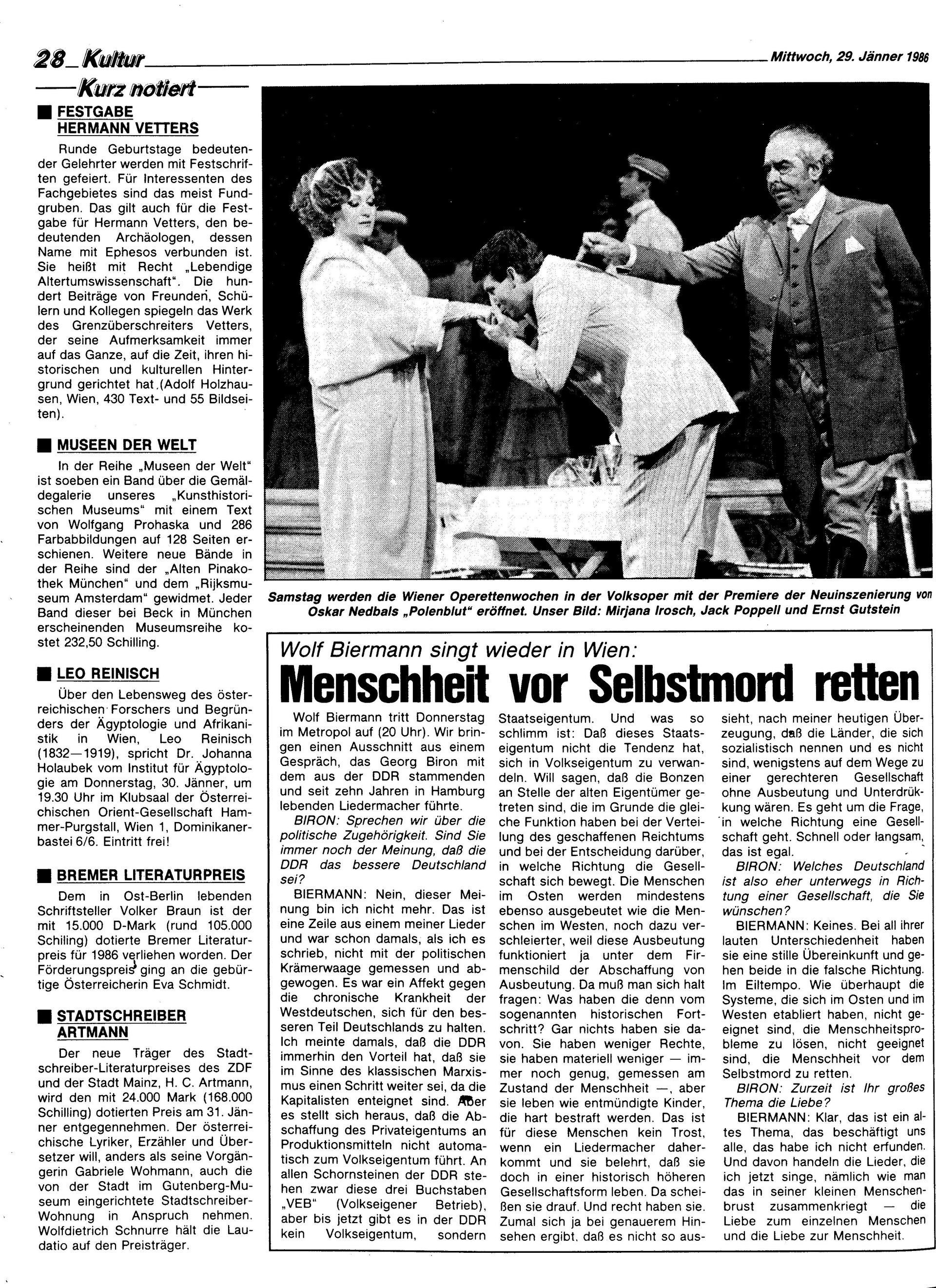 Ausgabe Mi. 29.01.1986, Seite 28