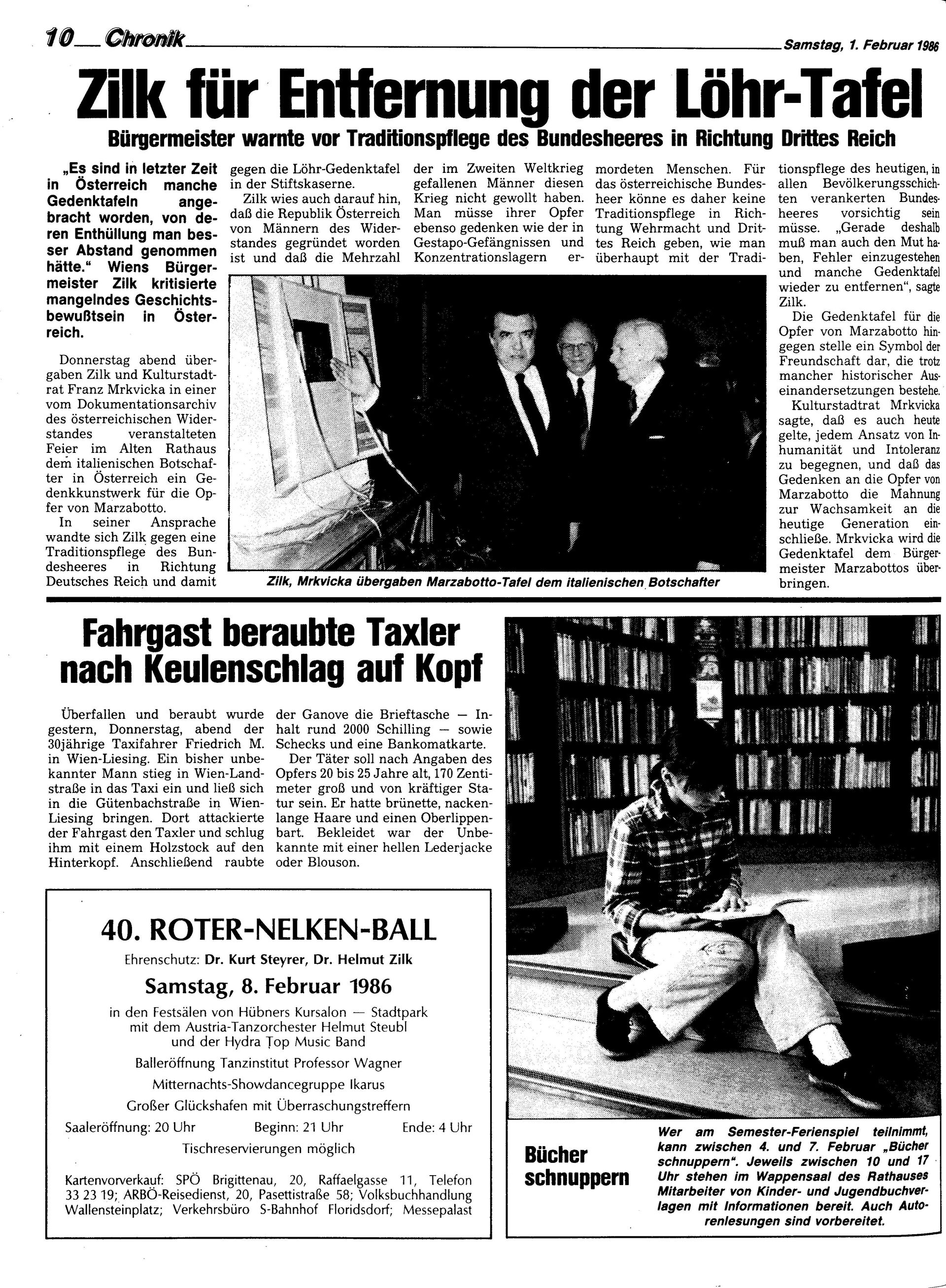 Ausgabe Sa. 01.02.1986, Seite 10