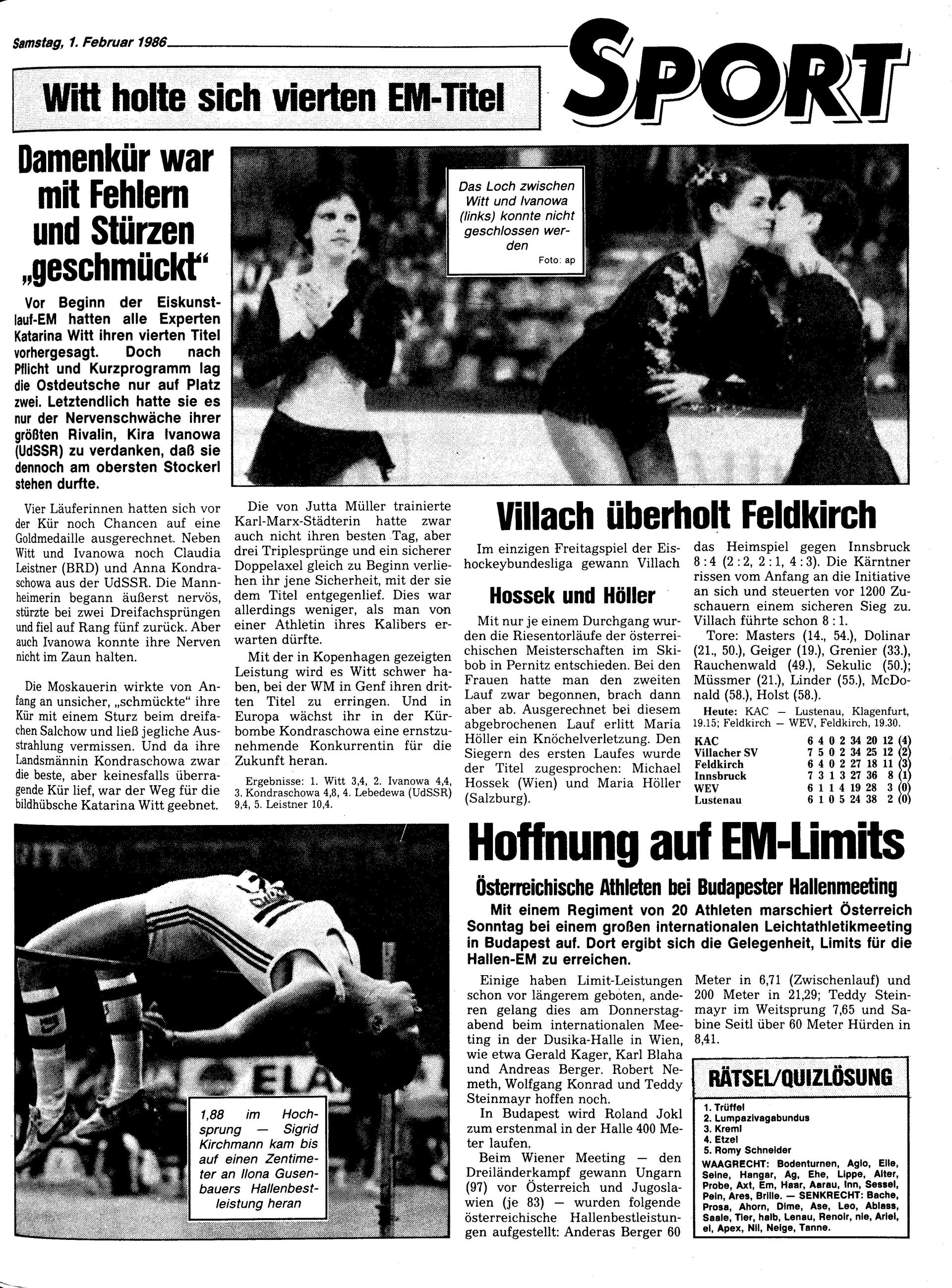Ausgabe Sa. 01.02.1986, Seite 23
