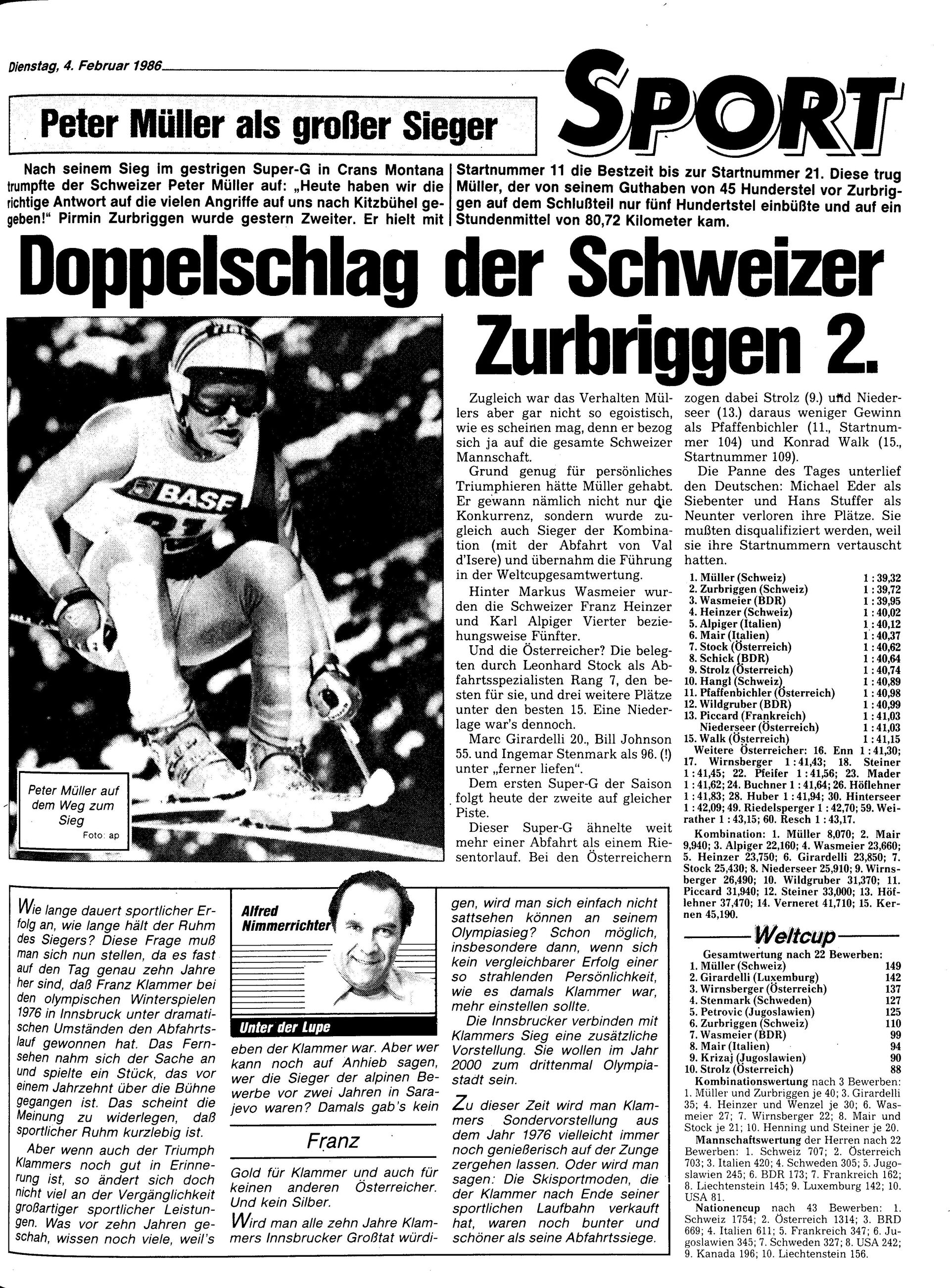 Ausgabe Di. 04.02.1986, Seite 21