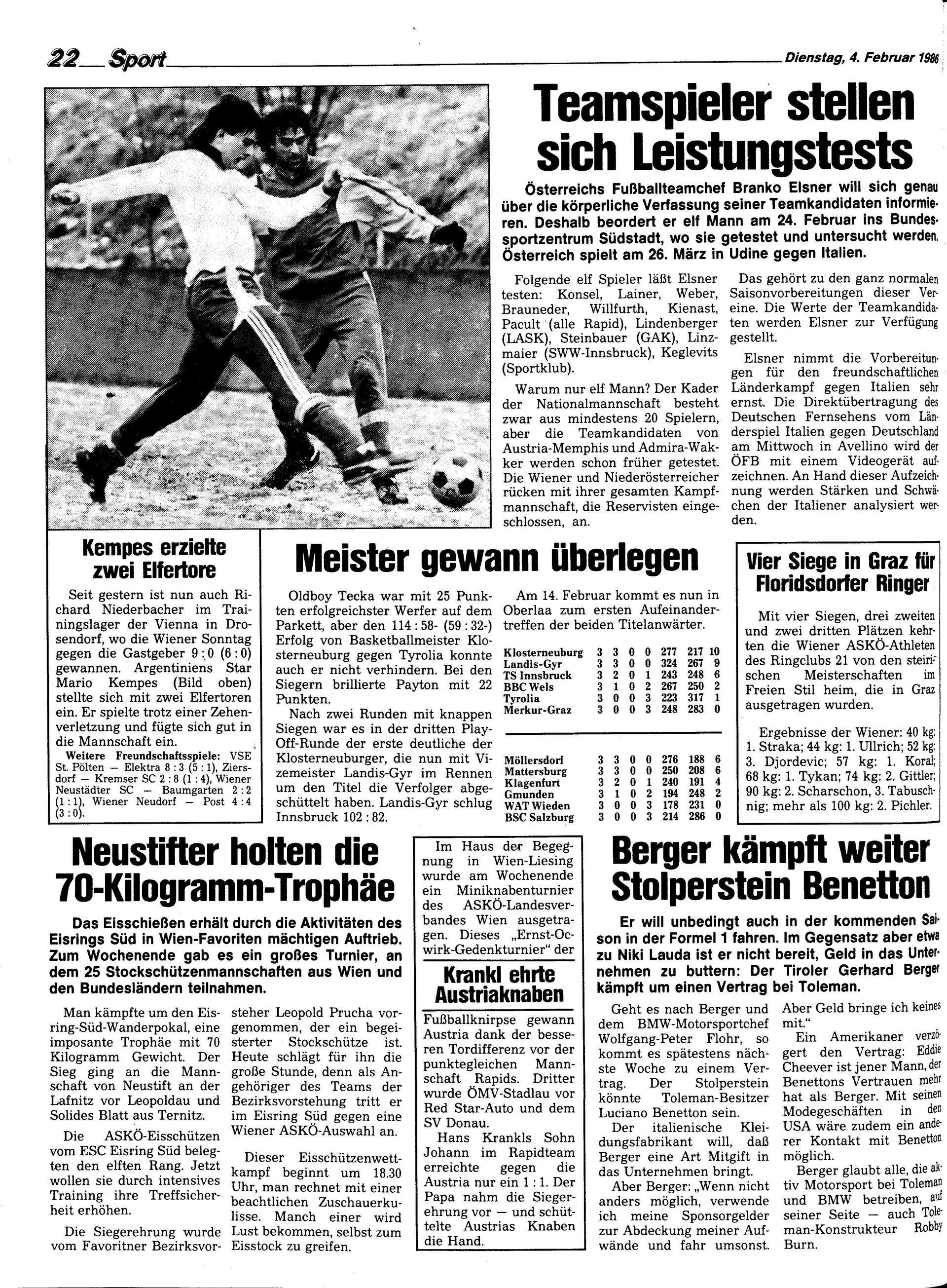 Ausgabe Di. 04.02.1986, Seite 22