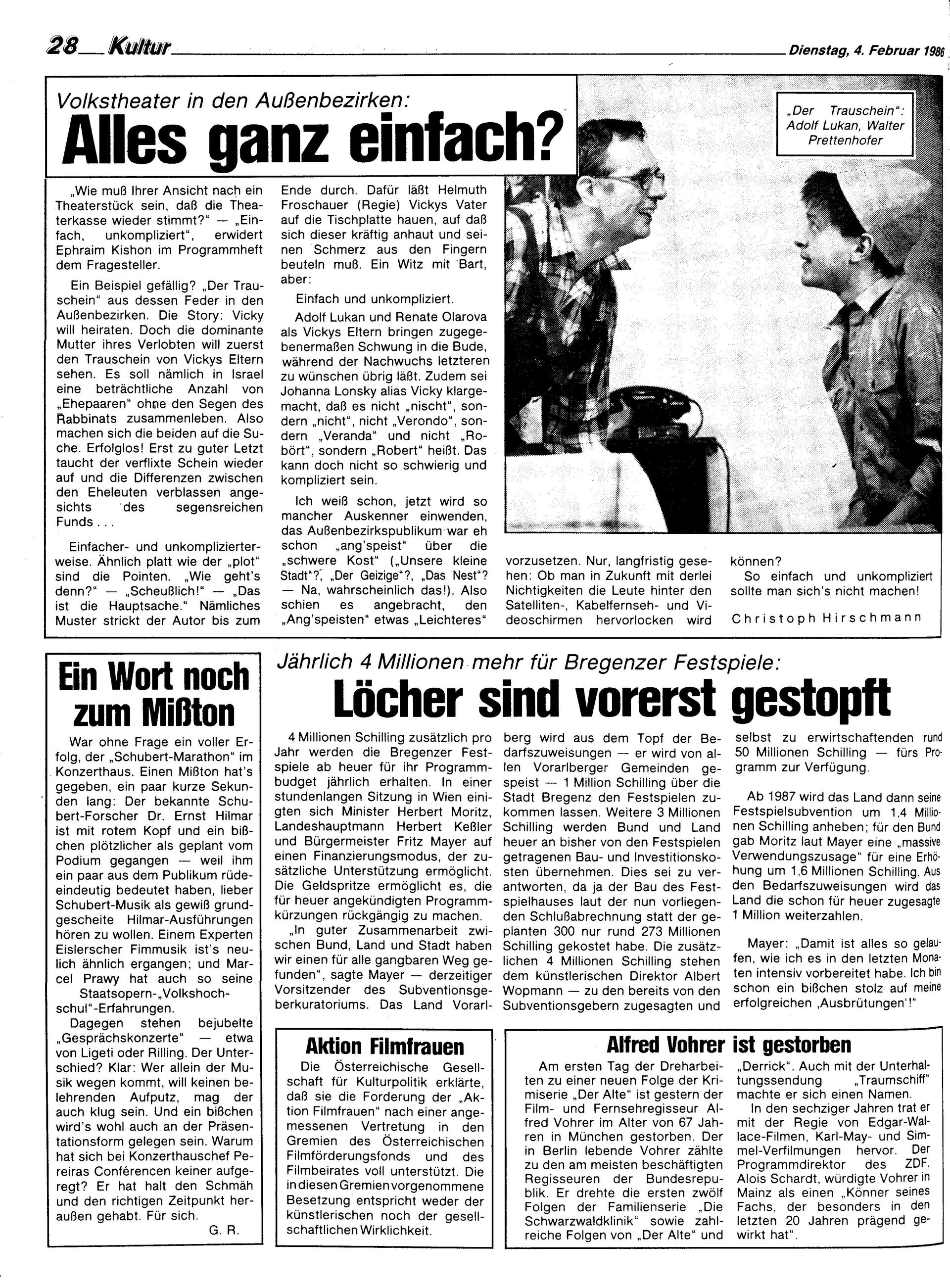 Ausgabe Di. 04.02.1986, Seite 28